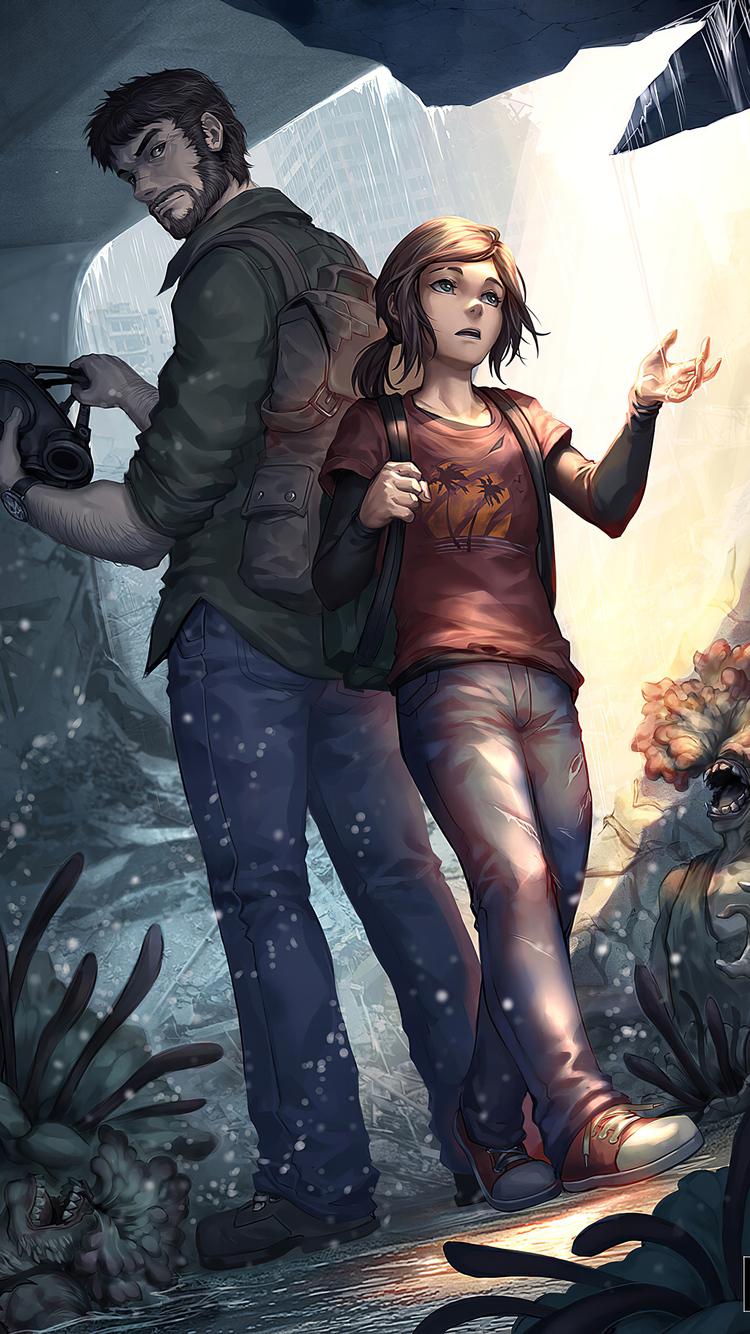 750x1334 Joel And Ellie The Last Of Us iPhone iPhone 6S, iPhone 7 HD 4k Wallpaper, Image, Background, Photo and Picture