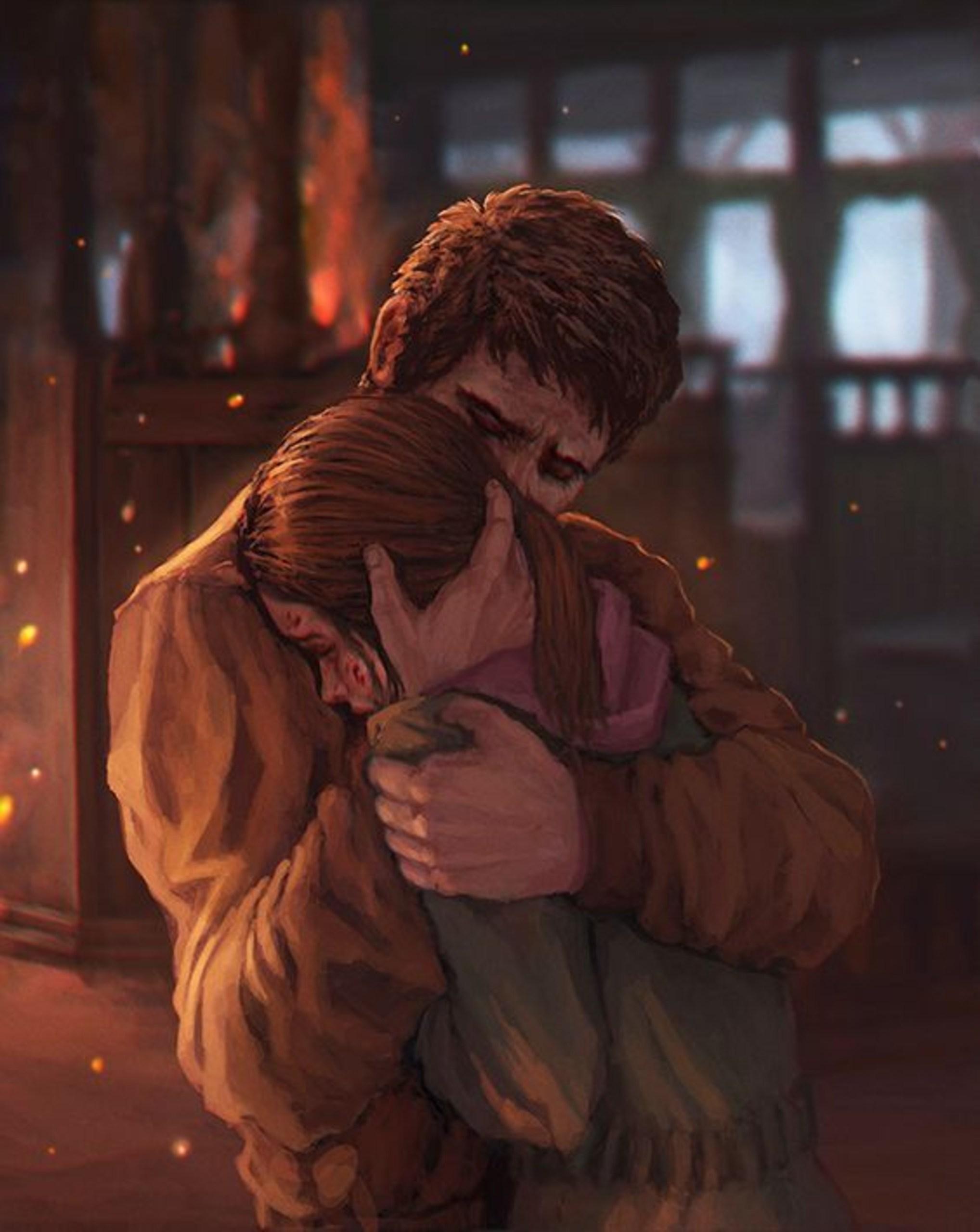 2036x2560 joel and ellie Games Wallpaper