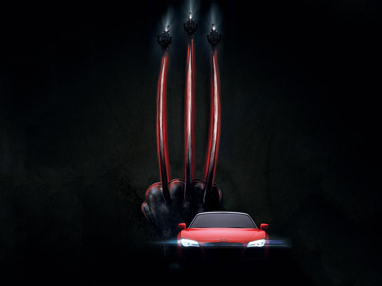 1280x960 Download 1280x960 Wallpaper Wolverine Claws And Audi Car, Dark And Minimal Art, Standard 4: Fullscreen, 1280x960 HD Image, Background, 34051