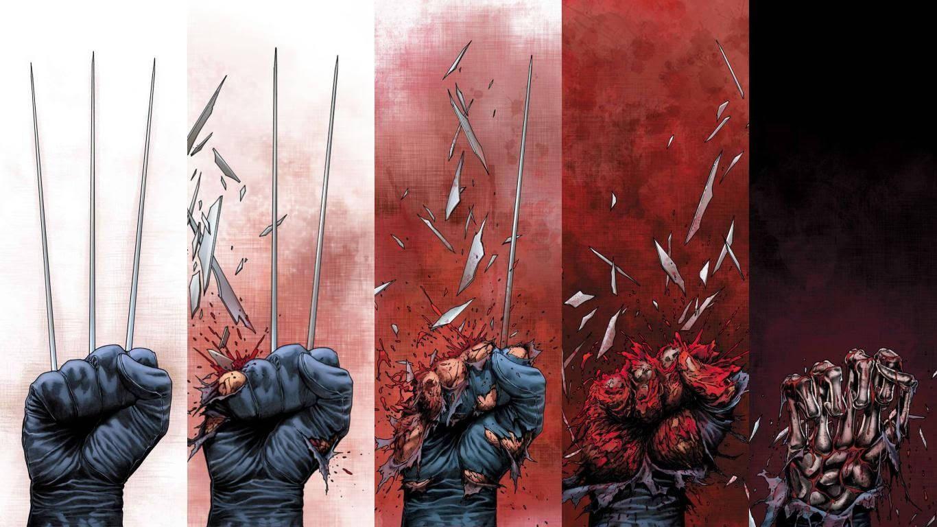 1366x768 Download Time Lapse Wolverine Claw Wallpaper