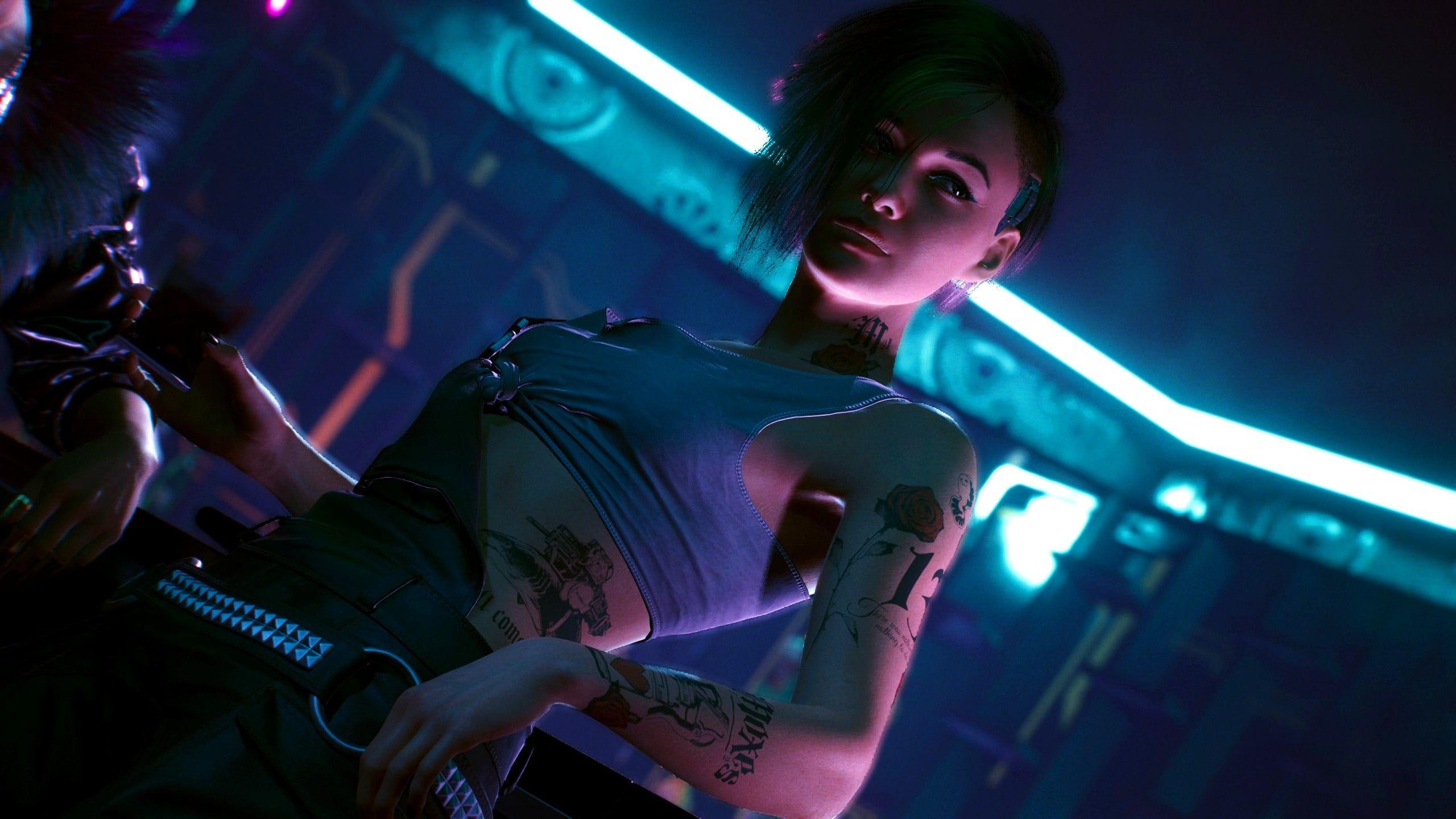 2560x1440 Judy Alvarez Cyberpunk 2077 video games