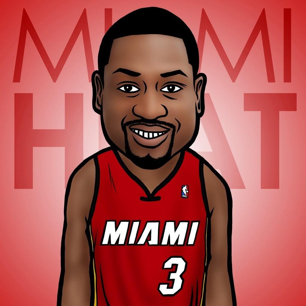 1024x1024 NBA Cartoon Wallpaper