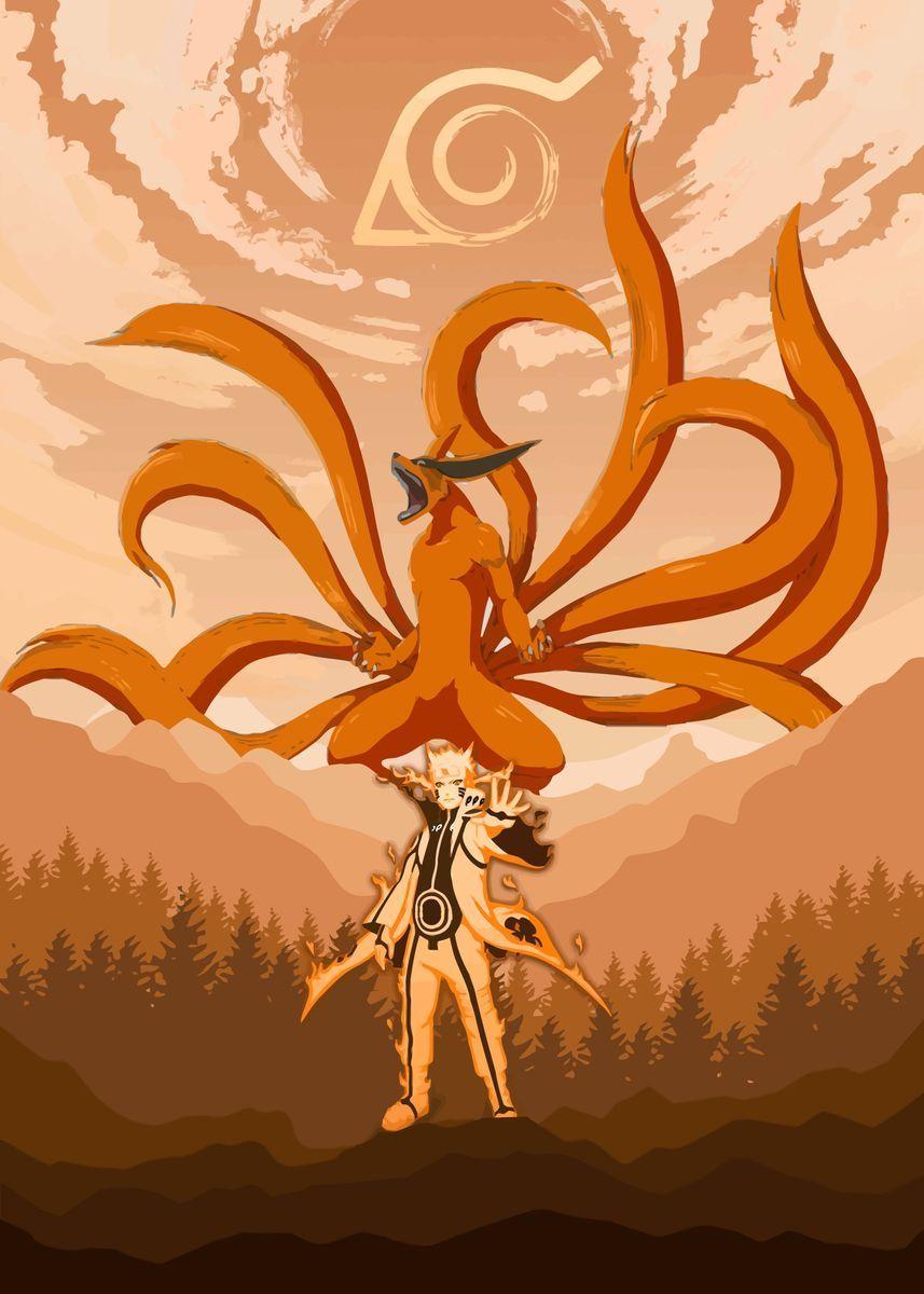 857x1200 Kurama Wallpaper
