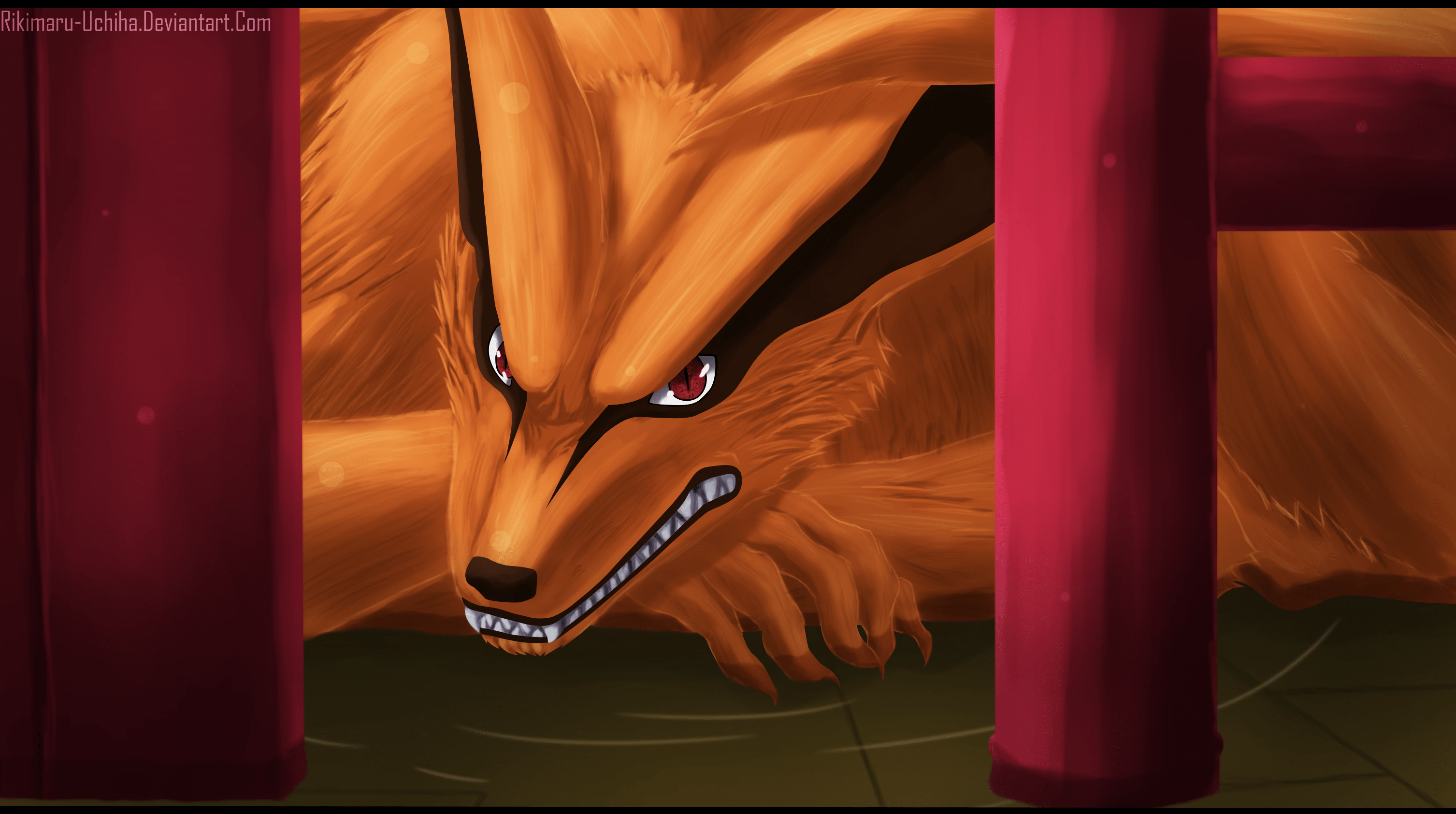 3013x1684 Kurama (Naruto) HD Wallpaper and Background