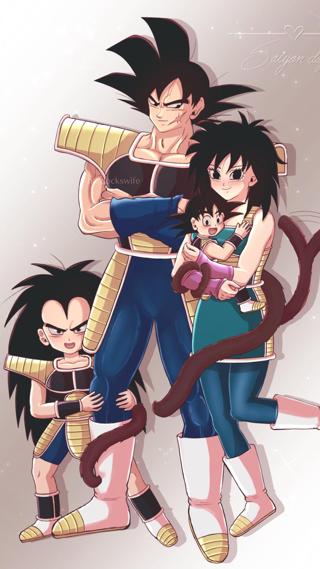 1080x1920 Bardock, Gine, Goku and Raditz