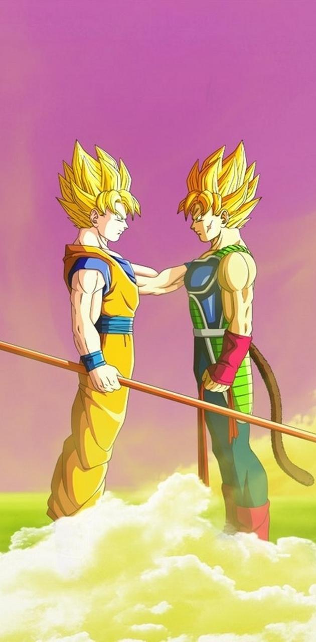 630x1280 Goku and Bardock wallpaper