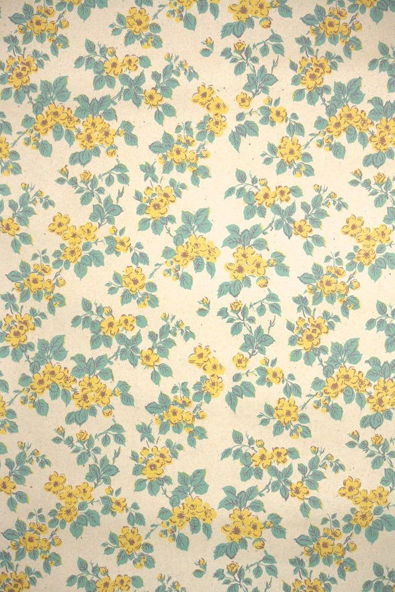 794x1190 1940s Vintage Wallpaper by the Yard Vintage Kraft Paper. Vintage wallpaper patterns, Vintage wallpaper, Vintage phone wallpaper