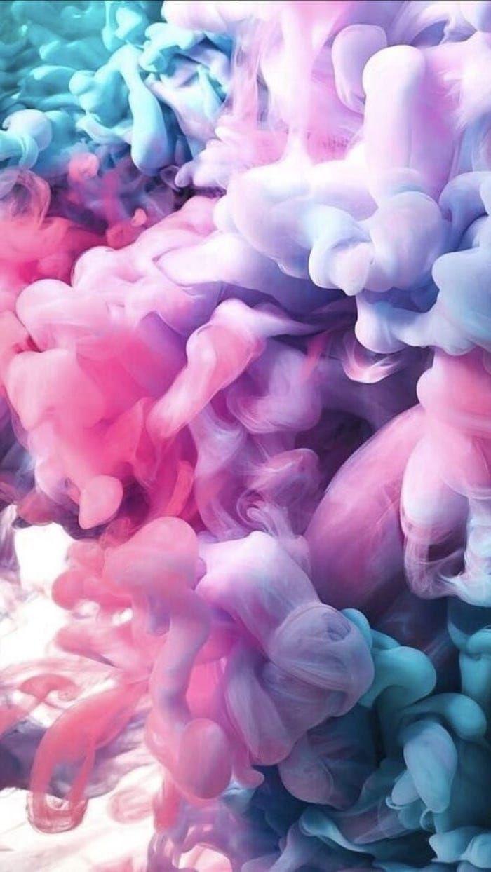 700x1244 Blue Purple Pink Turquoise Smoke Girly Iphone Wallpaper. Cute Background, Cute Wallpaper For Phone, Smoke Wallpaper