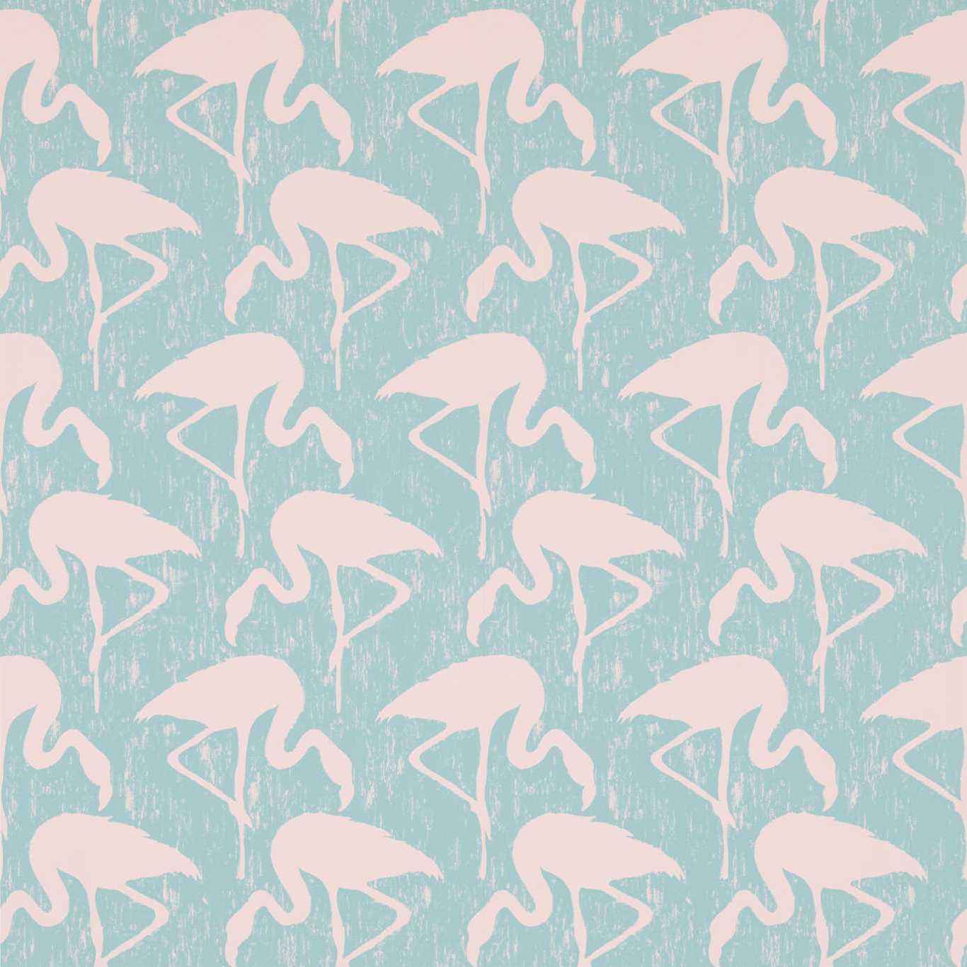 1366x1366 Flamingos Turquoise Pink Wallpaper. Sanderson