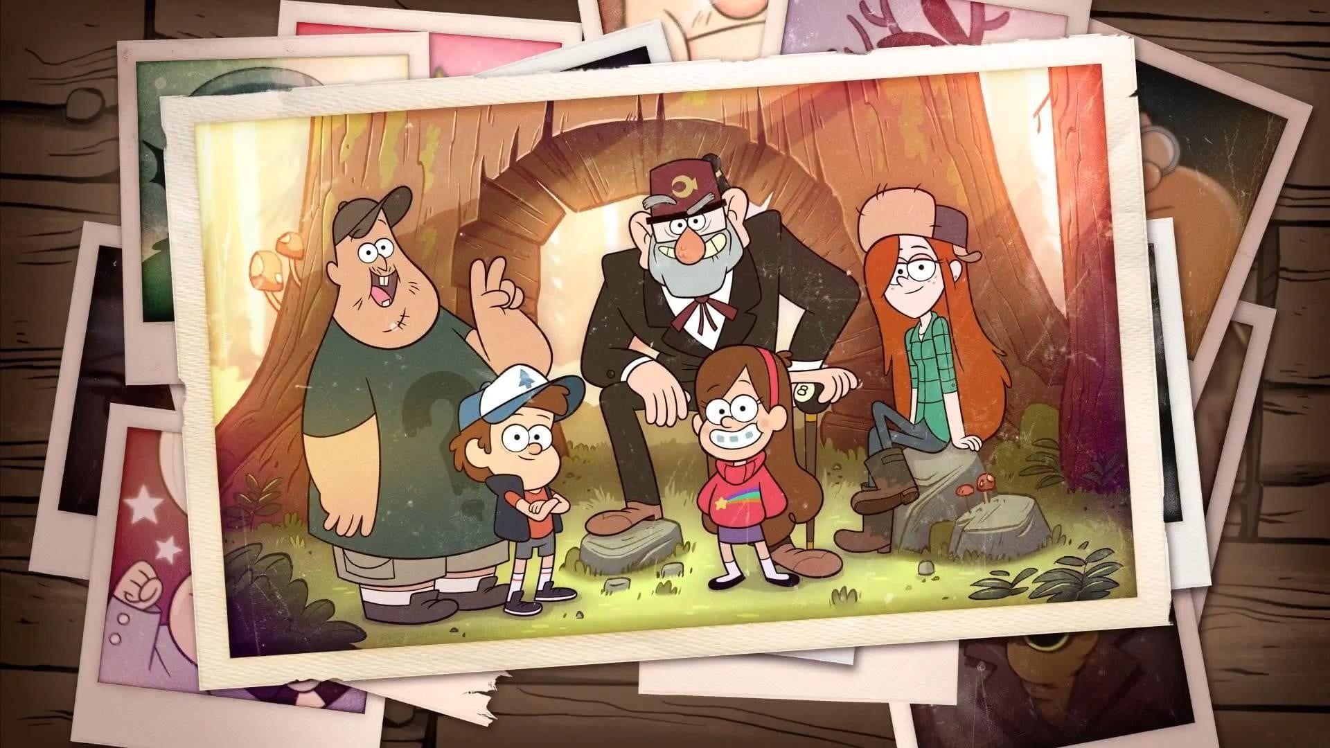1920x1080 HD wallpaper: The Beatles vinyl record album, Gravity Falls, representation. Gravity falls, Fall wallpaper, Desktop wallpaper fall