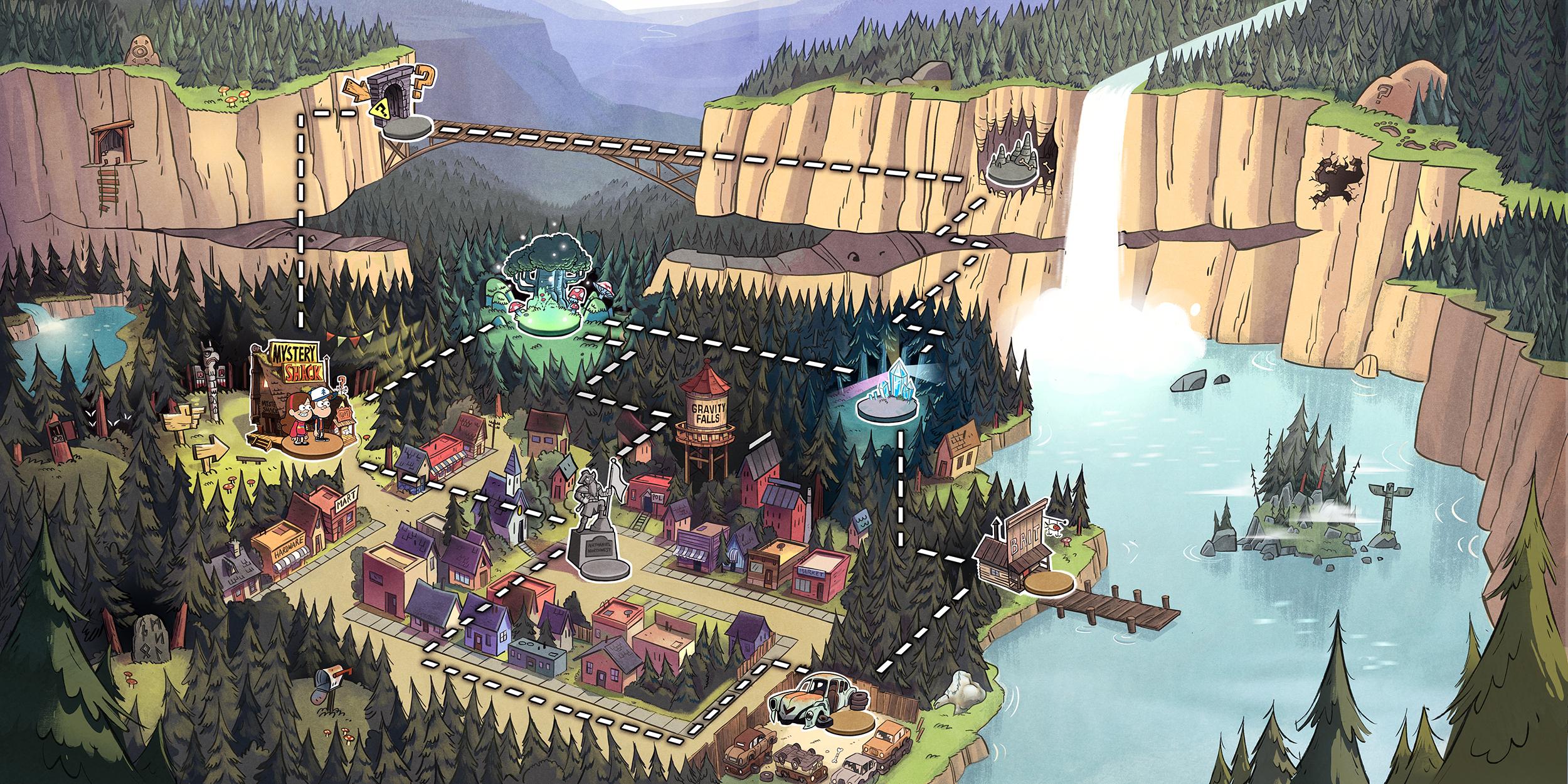 2500x1250 Gravity Falls HD Wallpaper and Background