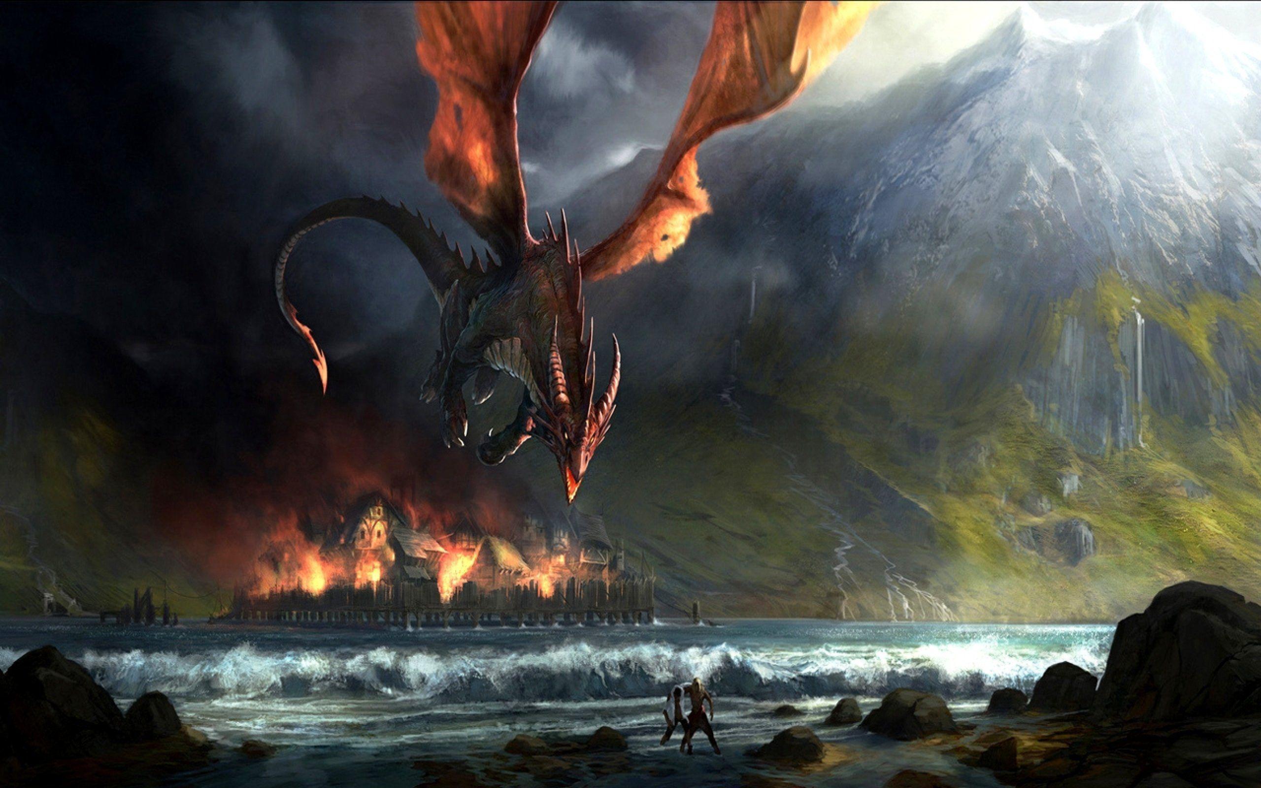 hobbit desolation of smaug dragon full body