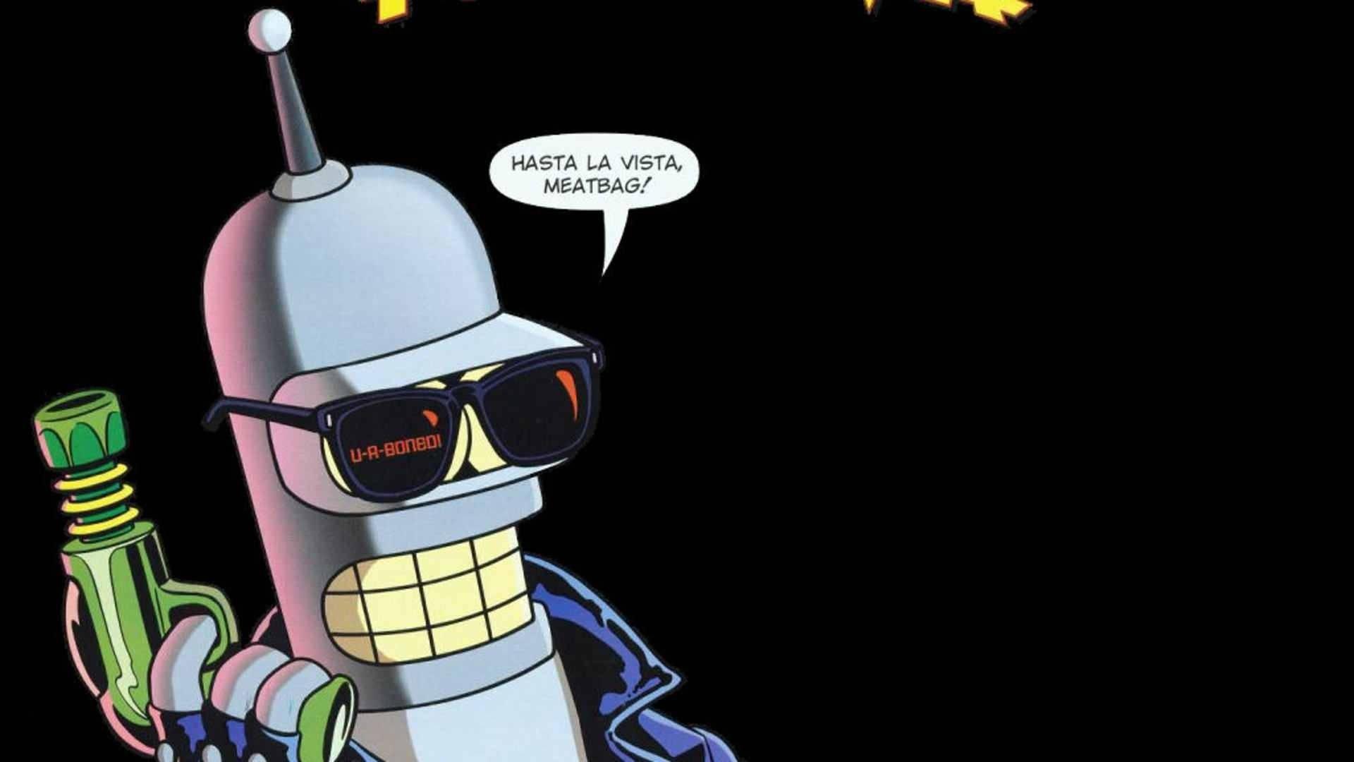 1920x1080 Download Futurama Armed Bender Art Wallpaper
