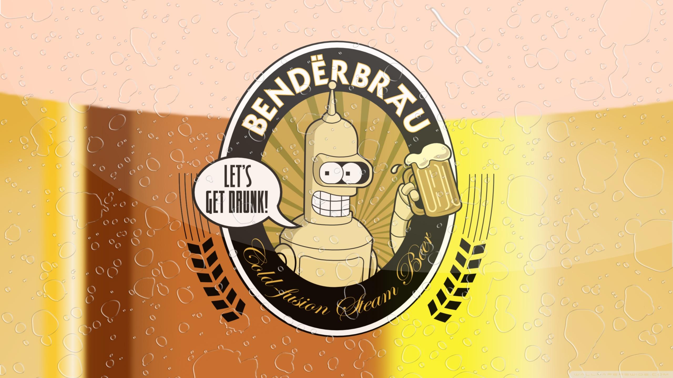 2560x1440 Futurama Bender Benderbrau Ultra HD Desktop Background Wallpaper for 4K UHD TV : Tablet