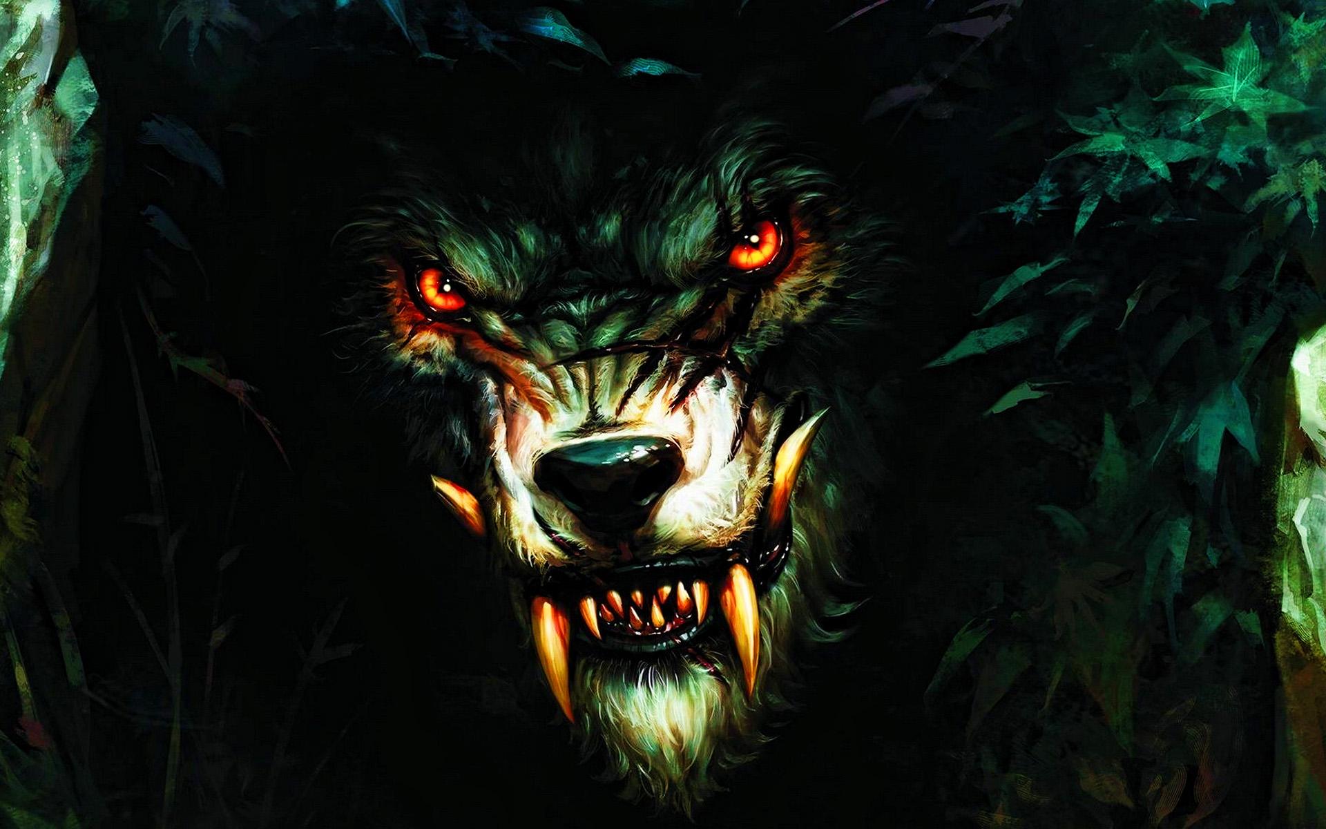 1920x1200 Download wallpaper werewolf, artwork, wolf, fantasy art, wildlife, predators, angry wolf for desktop with resolution 1920x1200. High Quality HD picture wallpaper