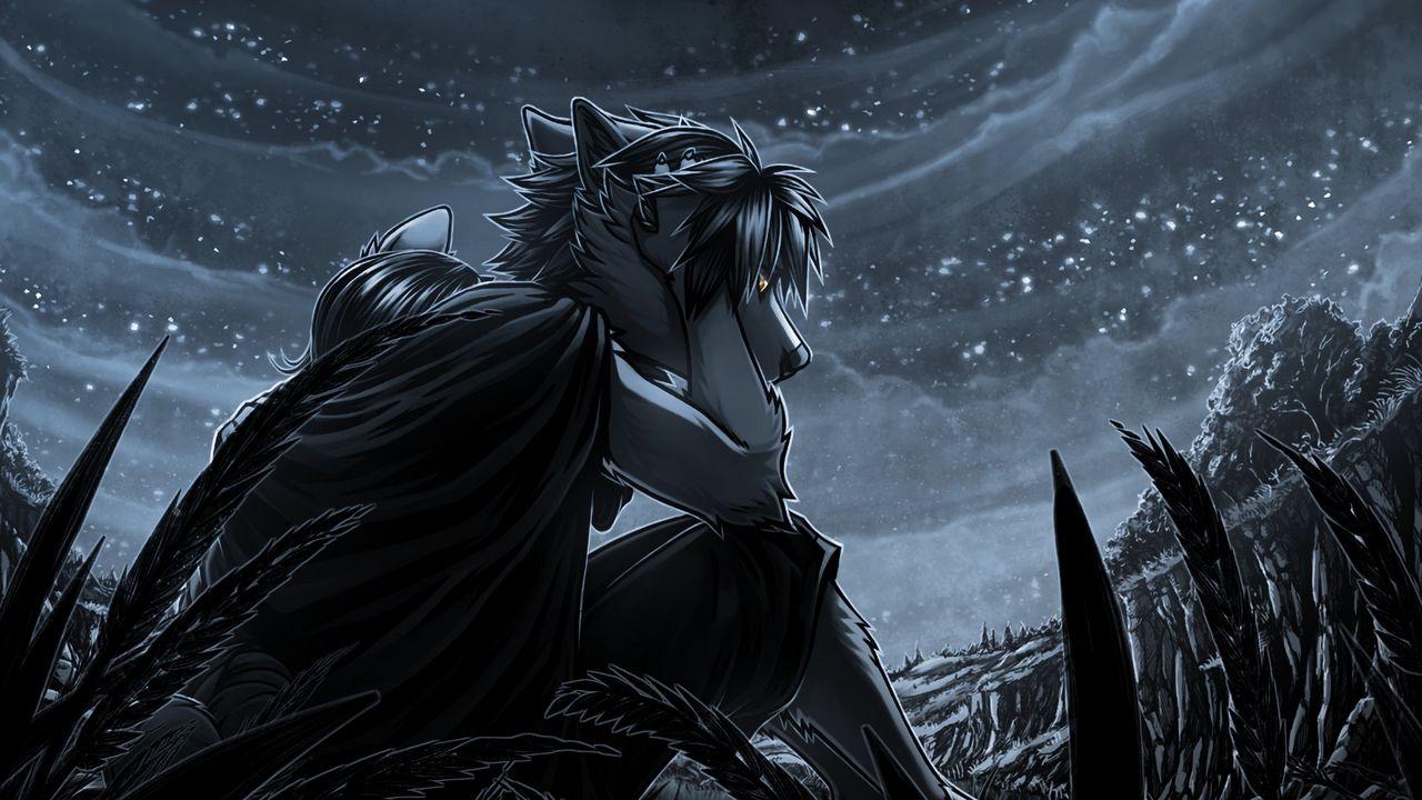 1280x720 Wallpaper werewolf, night, art, moon, moonlight hd, picture, image