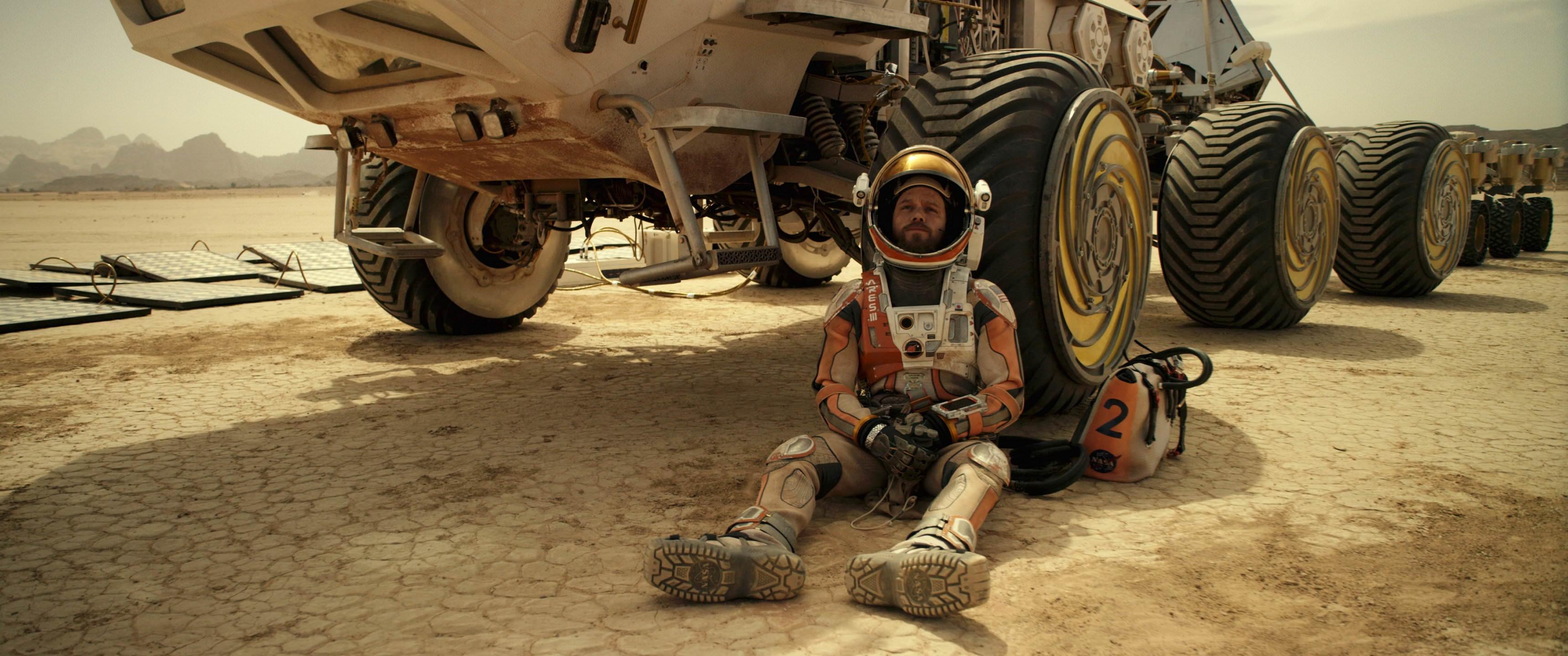 3440x1440 astronaut, Matt Damon, digital art, NASA, The Martianx1440 Wallpaper