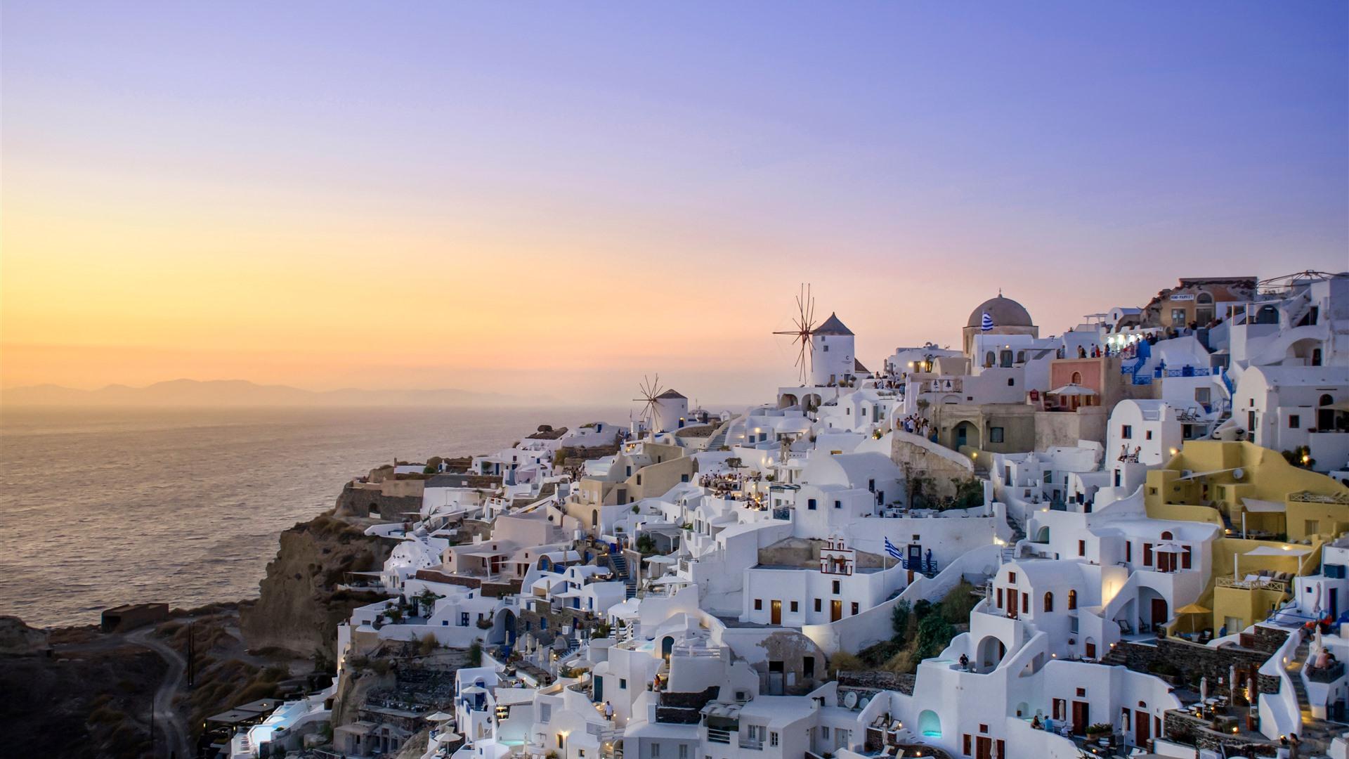 Santorini Island Sunset Wallpapers - Top Free Santorini Island Sunset ...