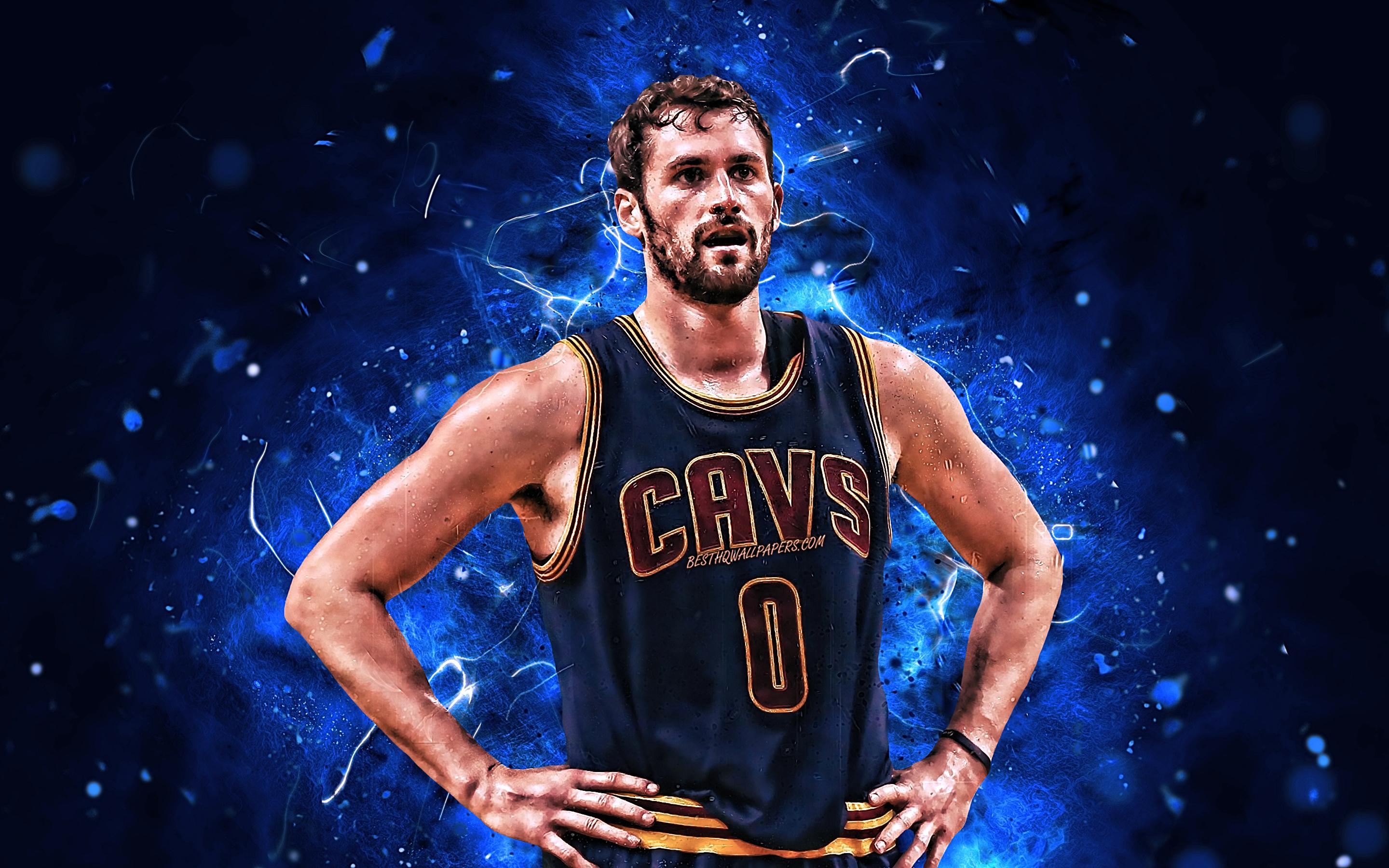 2880x1800 Download Wallpaper Kevin Love, Close Up, NBA, Basketball Stars, Cleveland Cavaliers, Kevin Wesley Love, CAVS, Neon Lights, Realtristan Basketball, Creative, CAVS 0 For Desktop With Resolution 2880x1800. High Quality HD Picture Wallpaper