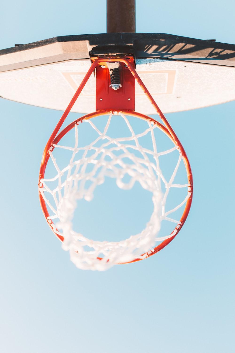 1000x1500 Low Angle Photography Of White And Red Basketball Hoop Photo