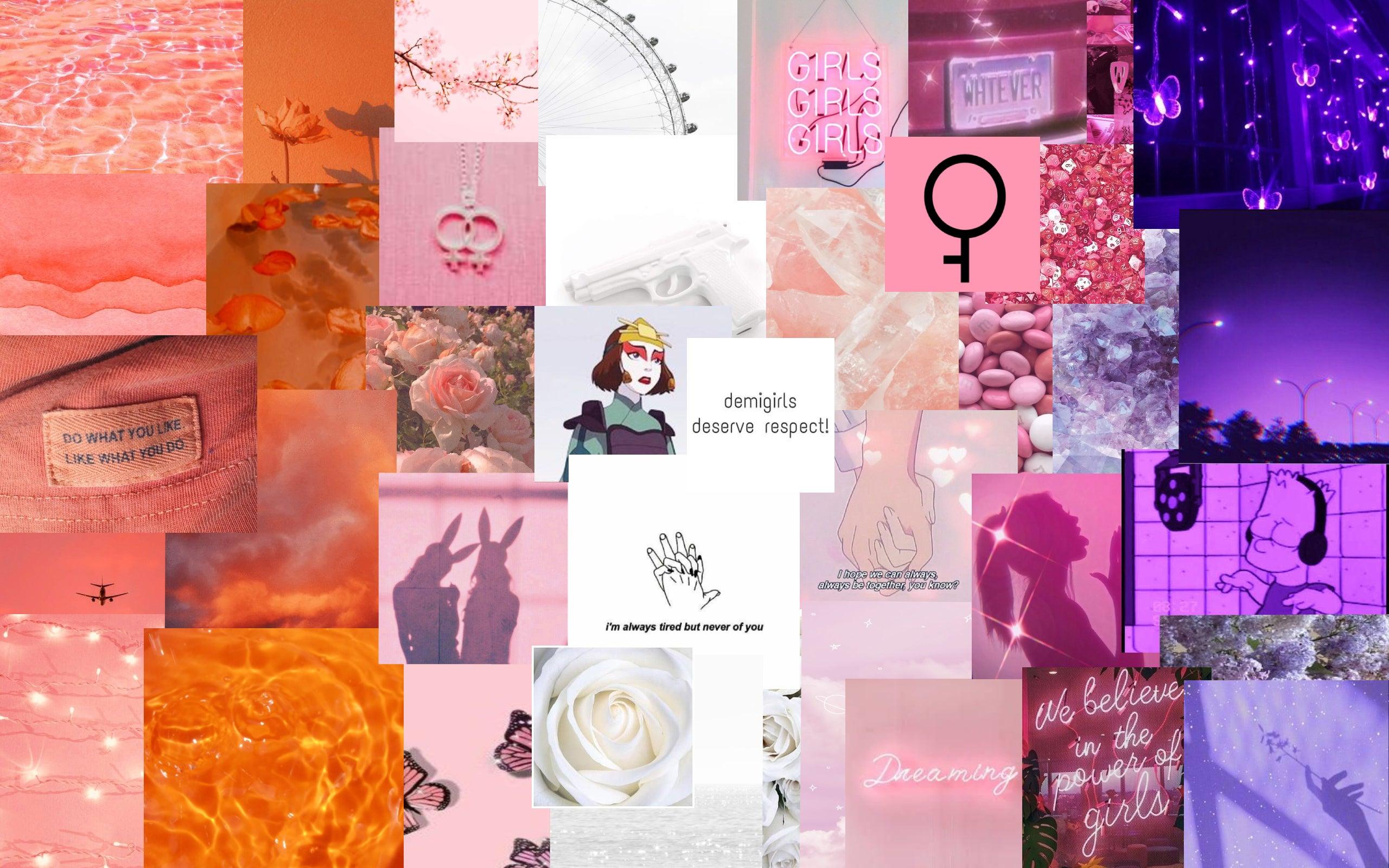 2560x1600 Demigirl Lesbian aesthetic wallpaper made by me!