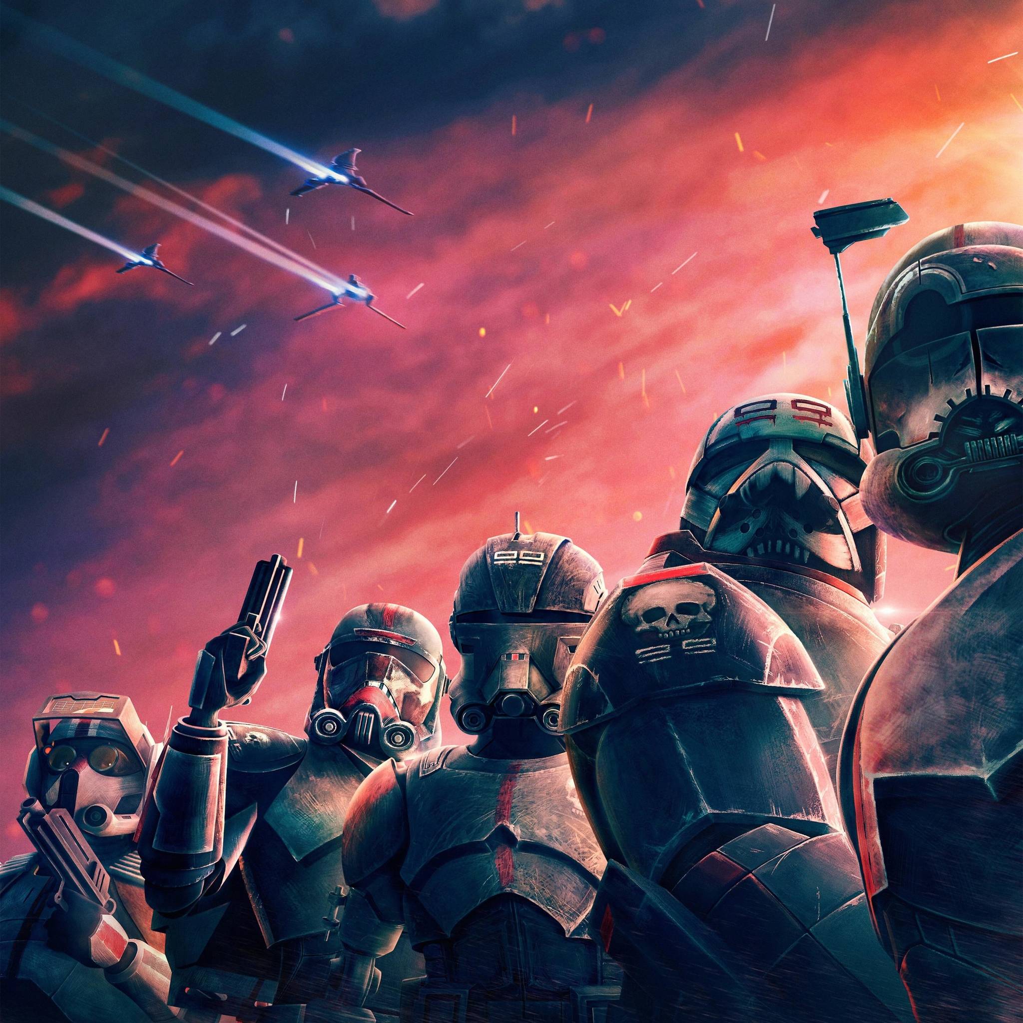 2048x2048 Star Wars The Bad Batch 2021 iPad Air Wallpaper, HD TV Series 4K Wallpaper, Image, Photo and Background