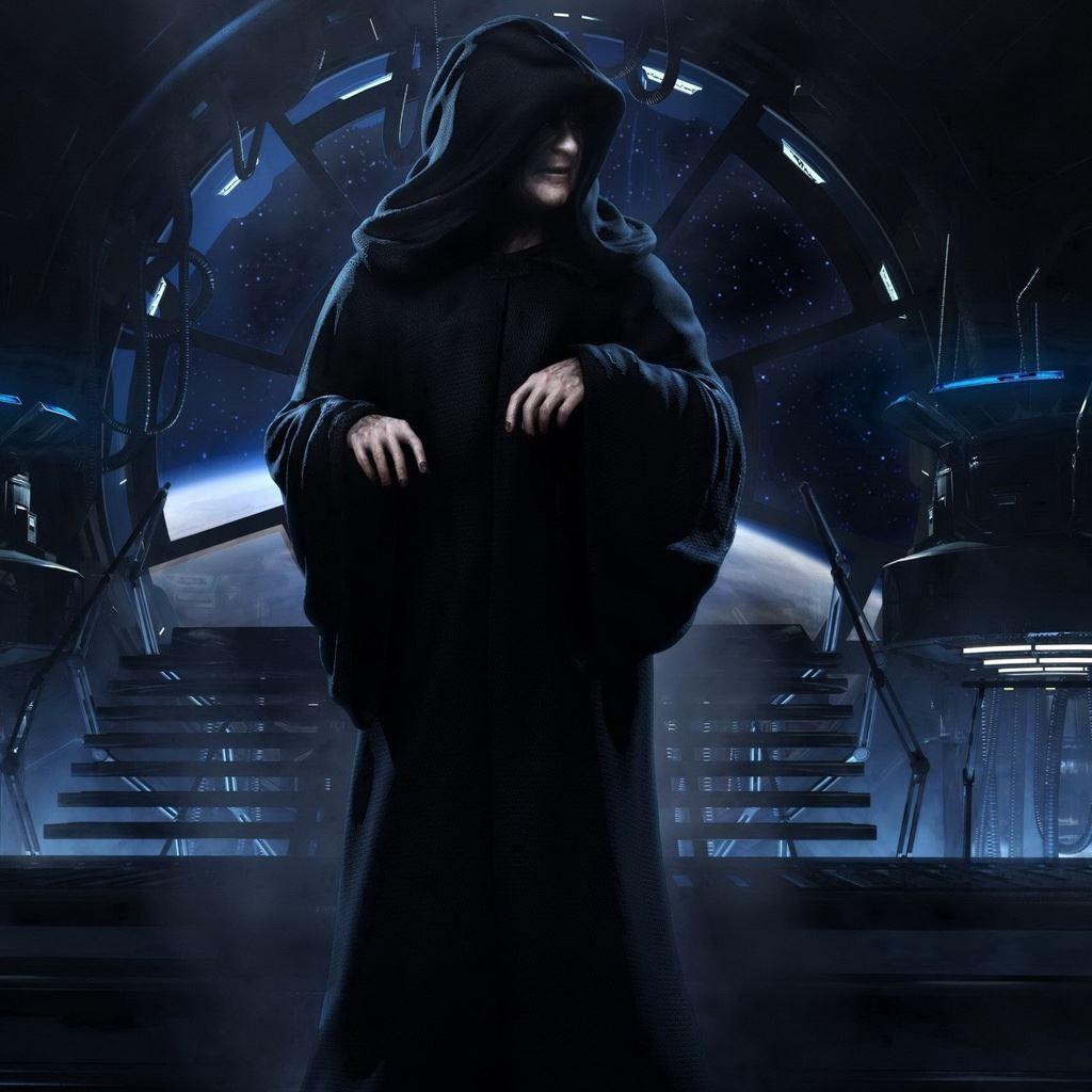 1024x1024 Palpatine Star Wars iPad Wallpaper Free Download