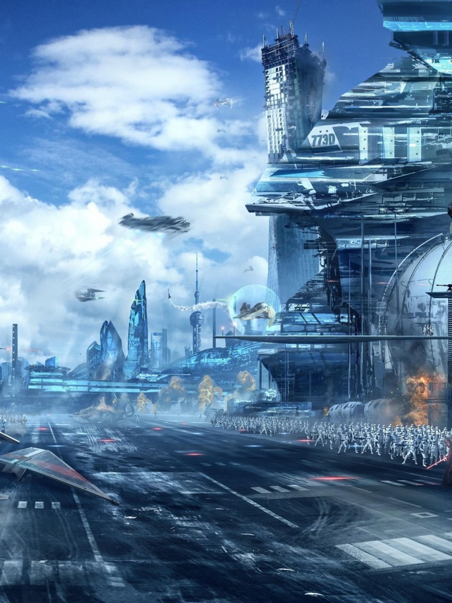 1536x2048 Star Wars Universe HD Wallpaper Retina iPad