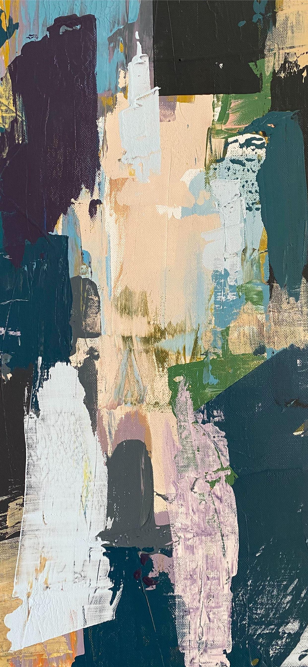 1242x2688 yellow green and white abstract painting iPhone 11 Wallpaper Free Download
