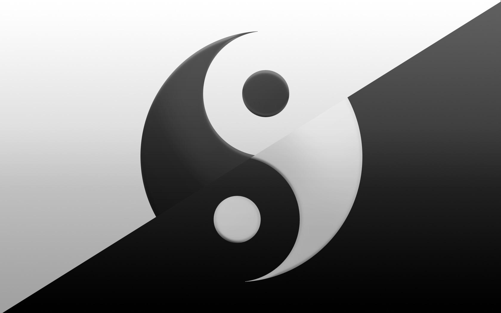 1680x1050 Cool Yin Yang Wallpaper