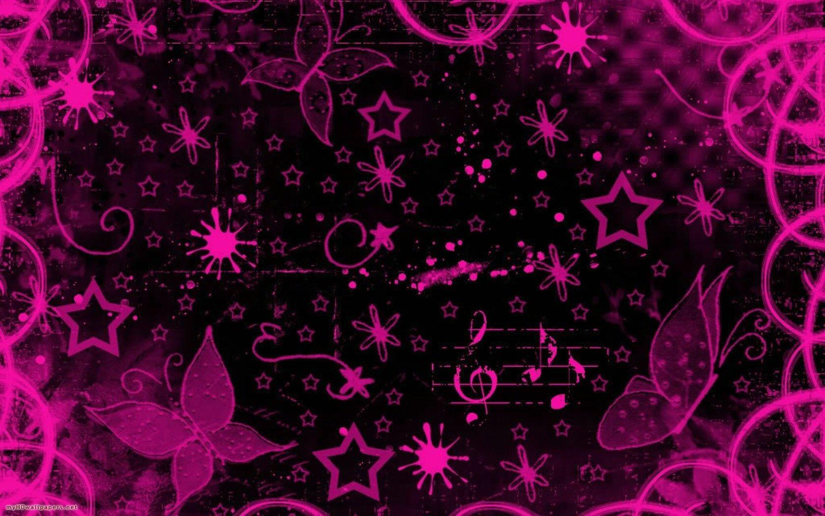 1680x1050 Black and Pink Wallpaper: HD, 4K, 5K for PC and Mobile. Download free image for iPhone, Android