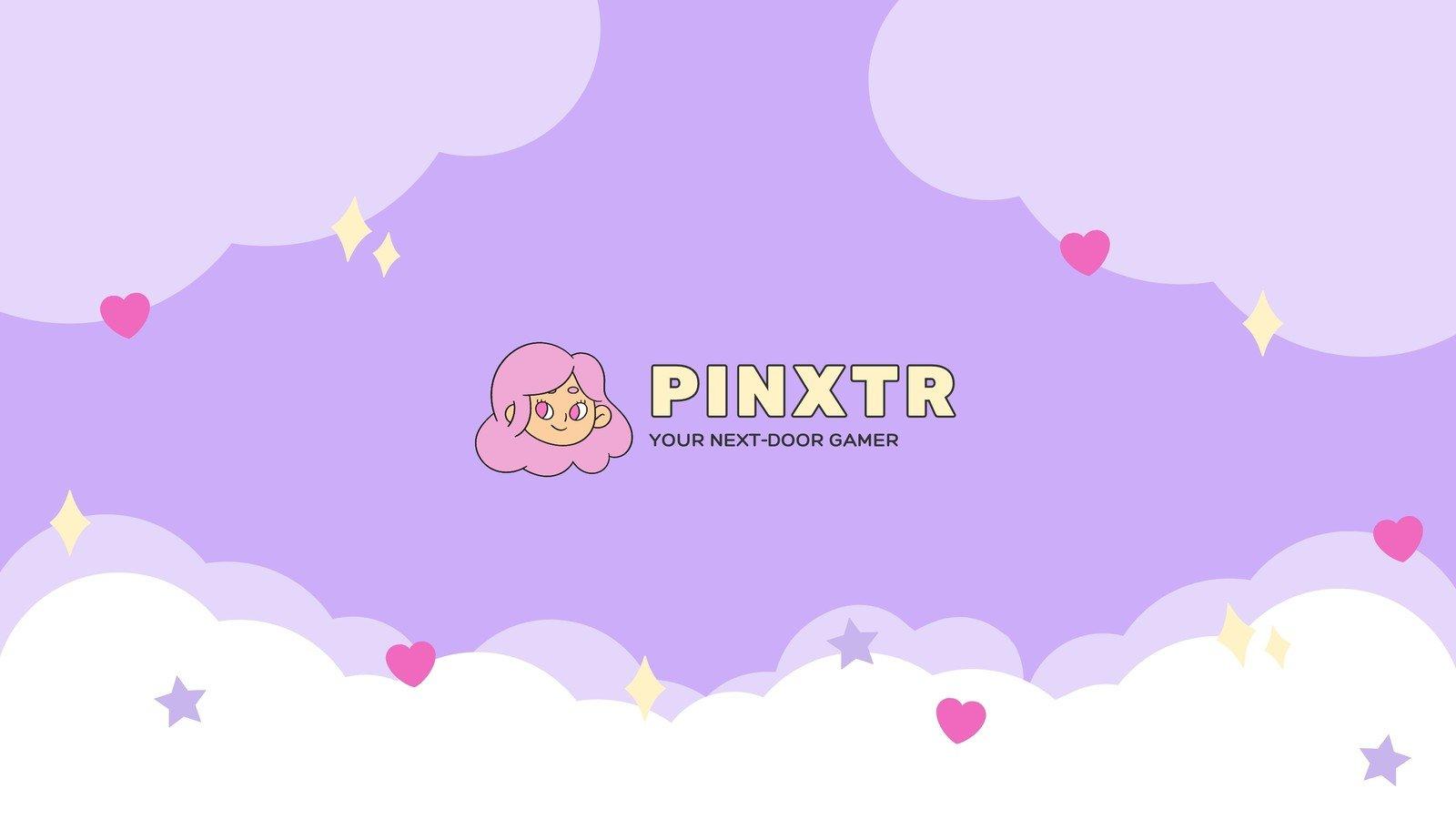 1600x900 Purple and Pink Gamer Girl YouTube Banner