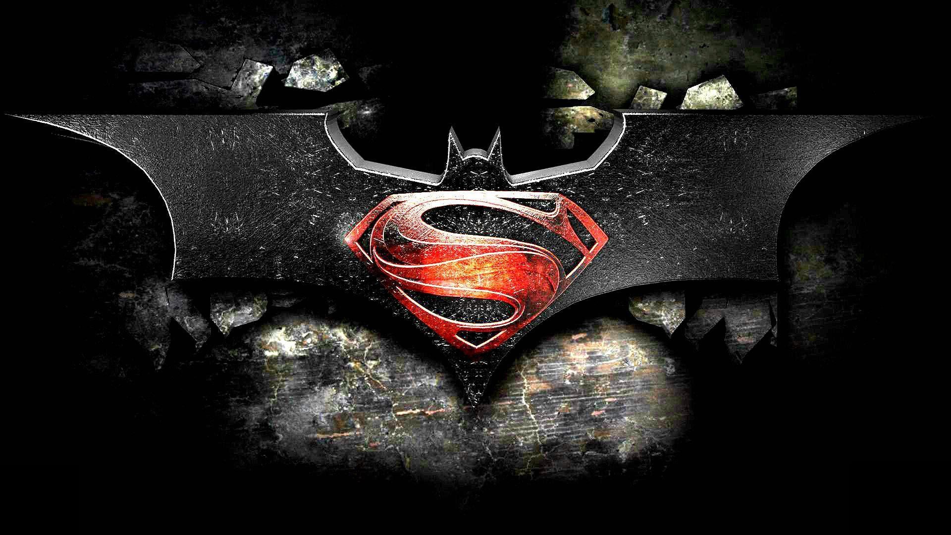 1920x1080 superman vs batman logo 4k