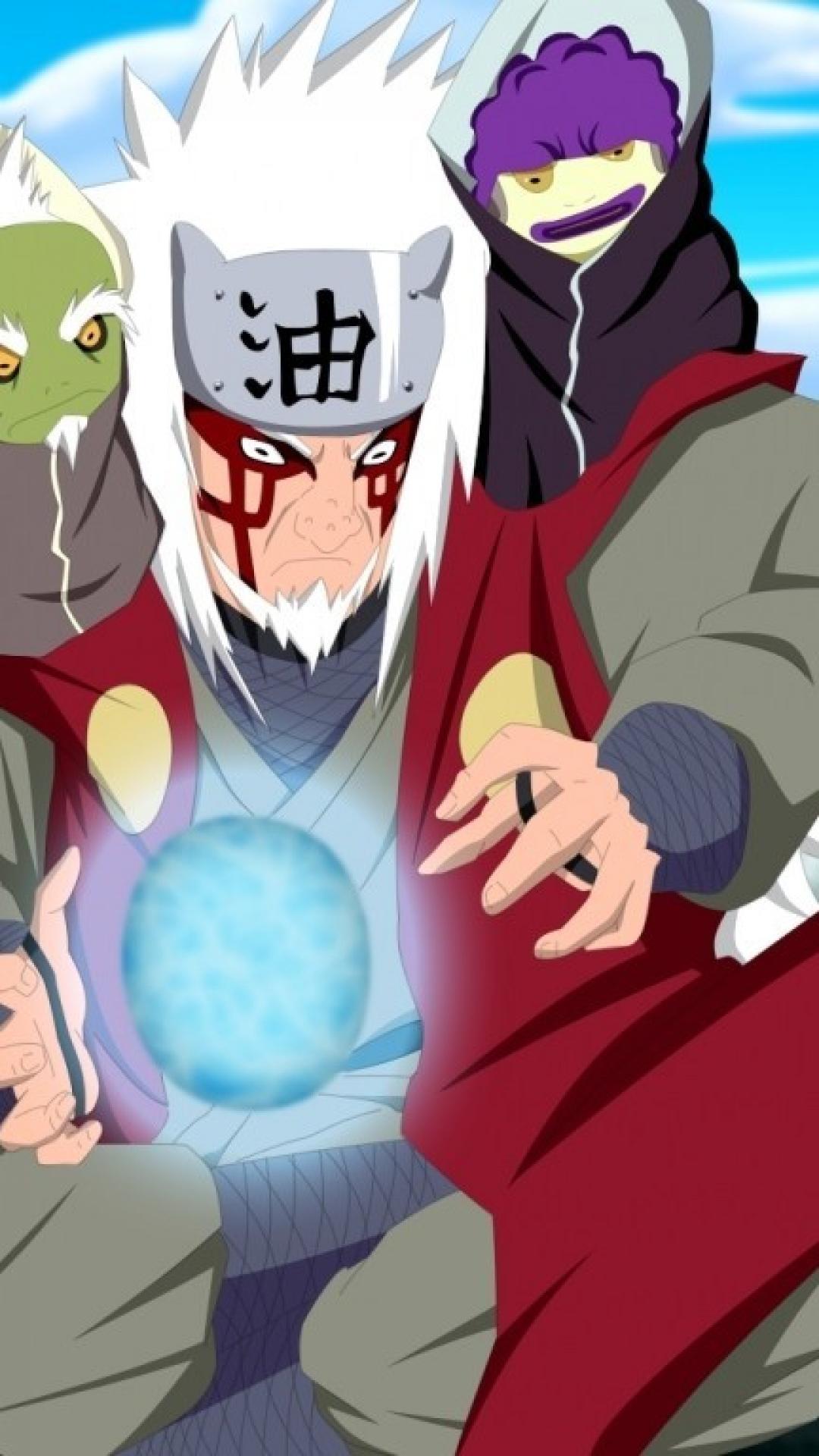 1080x1920 Naruto: shippuden jiraiya toads wallpaper