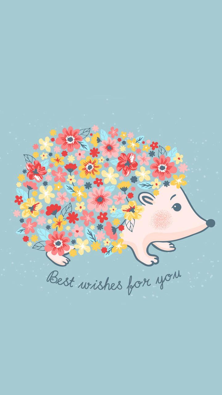 720x1280 Hedgehog, Wallpaper, And Best Wishes Image Cartoon Hedgehog