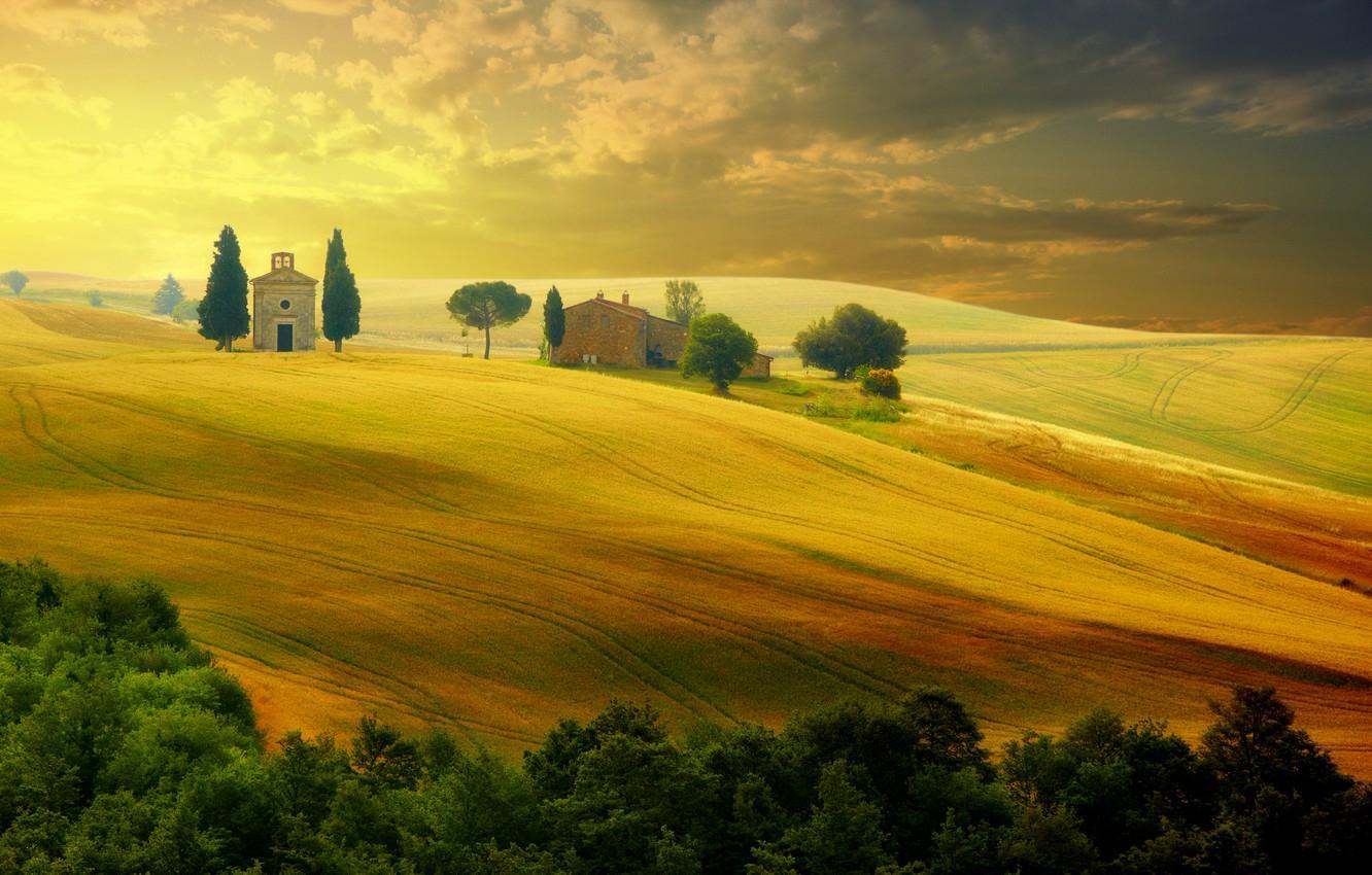1332x850 Tuscan Countryside Wallpaper