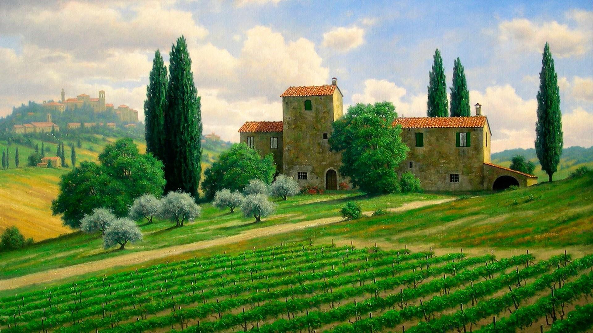1920x1080 Tuscany Art Wallpaper. Wallpaper Studio 10 (2022)