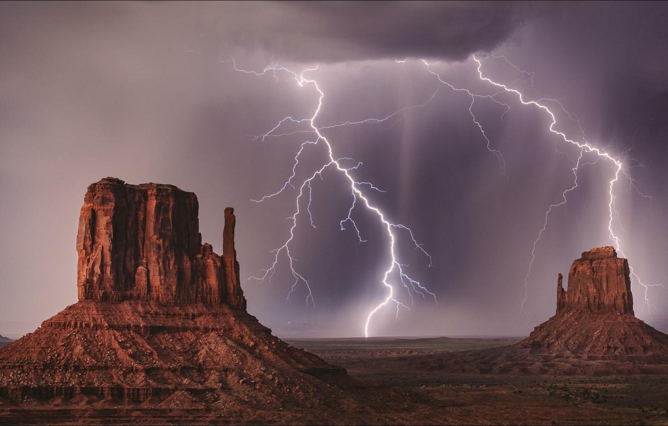 1332x850 Wallpaper USA, nature, lightning, mountains image for desktop, section природа