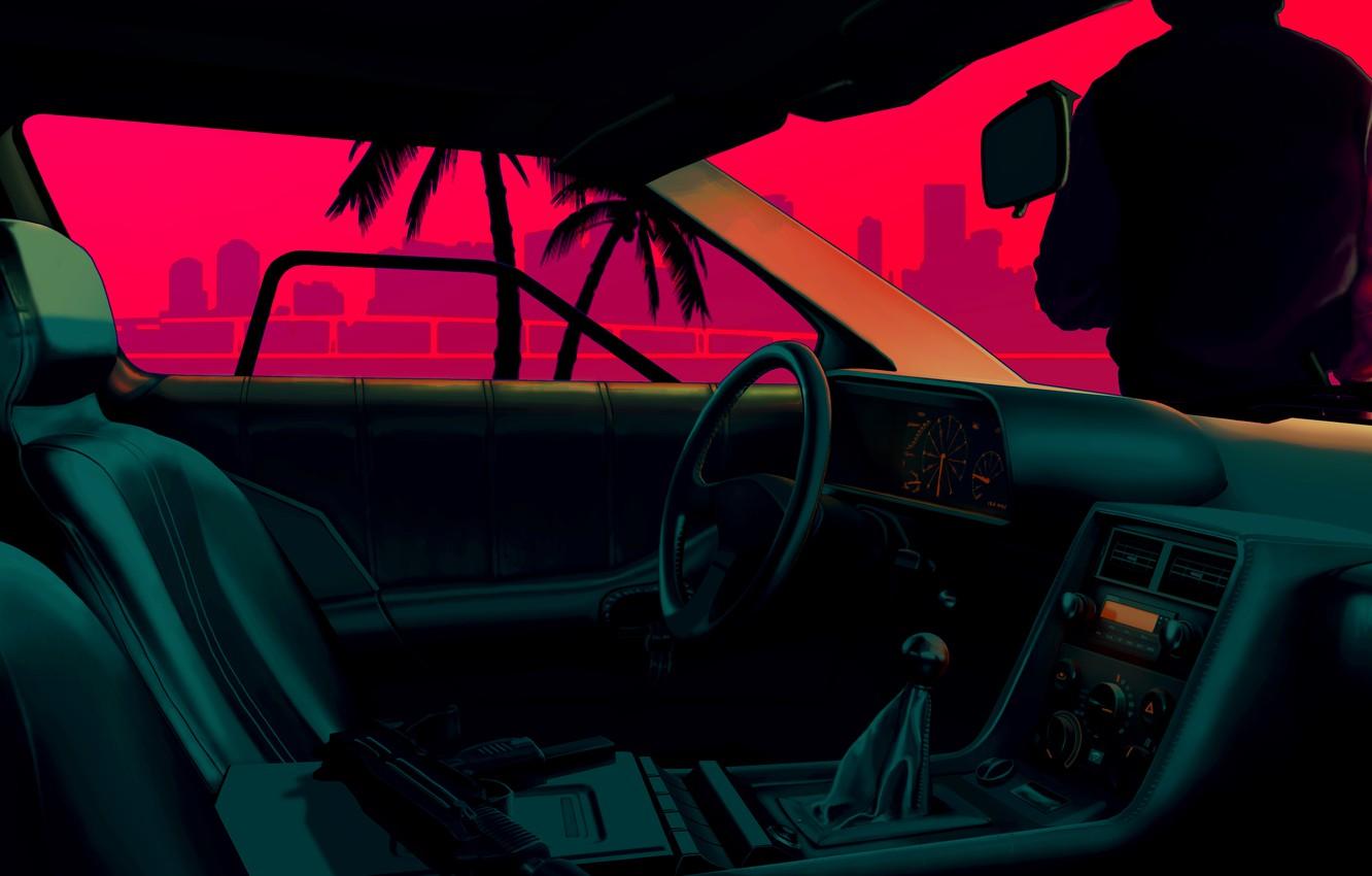 1332x850 Wallpaper Car, Art, Hotline Miami, Dennaton Games image for desktop, section игры