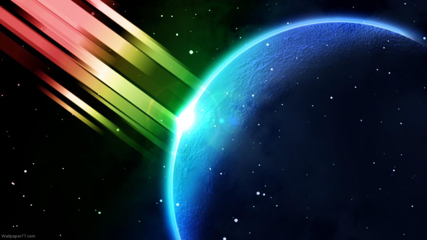 1366x768 Orbit Wallpaper