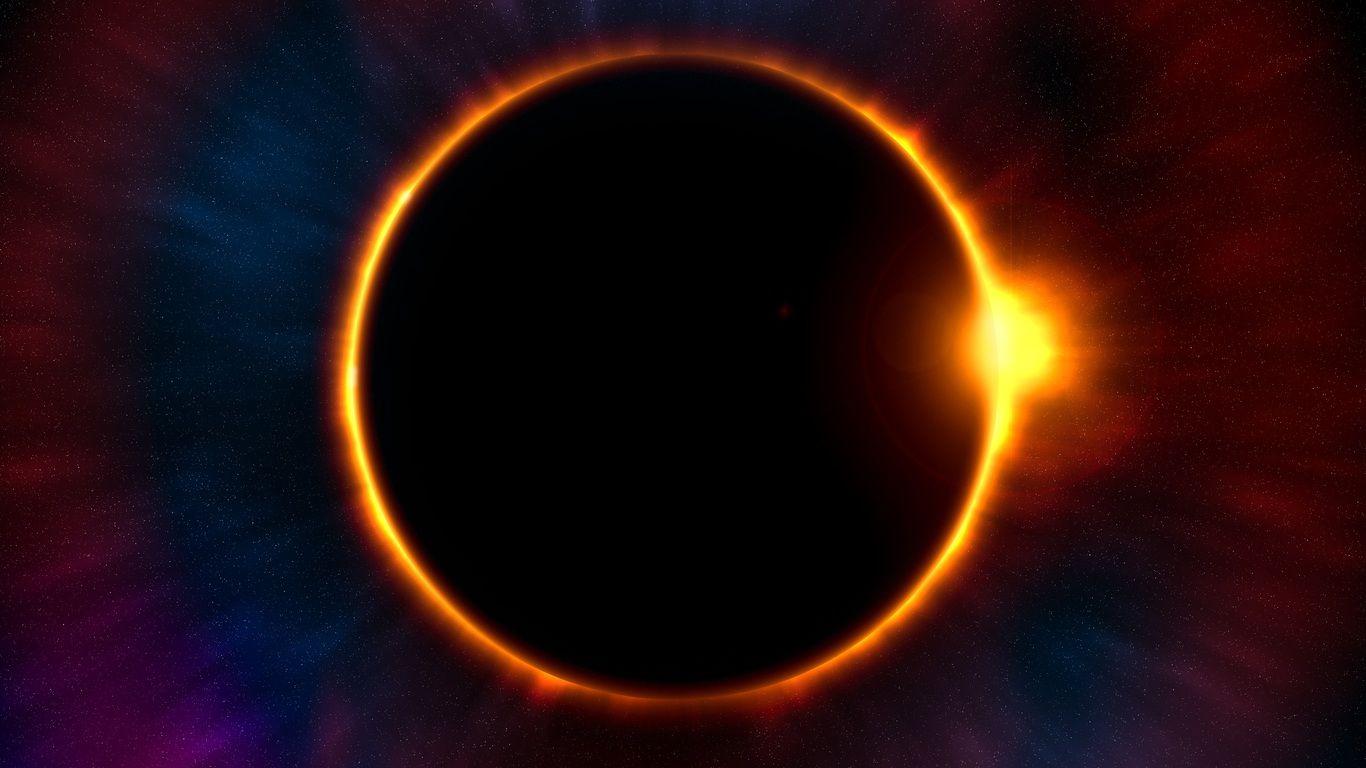 1366x768 Eclipse Twilight Moon Sun 1366x768 Resolution HD 4k