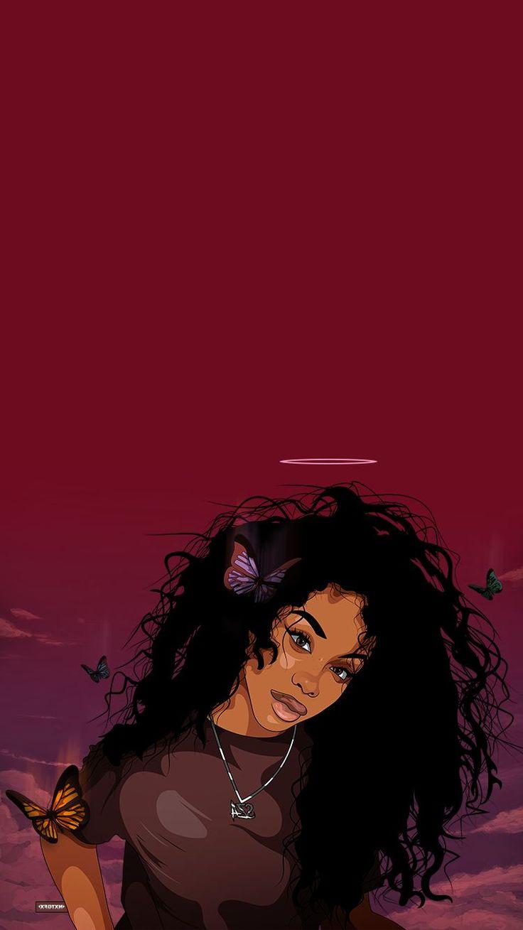 736x1309 Sza Wallpaper for mobile phone, tablet, desktop computer and other devices HD and 4K wallpaper. Black art picture, Black love art, Black art painting