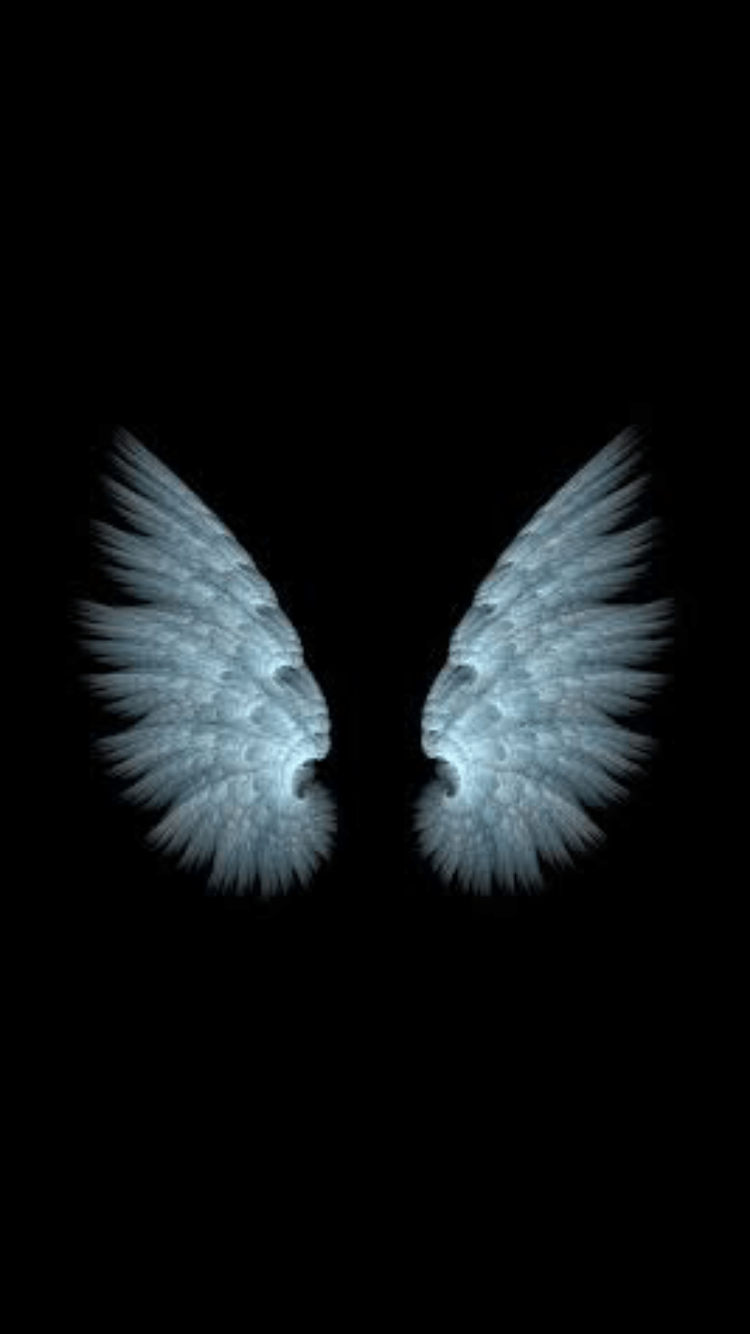 750x1334 Angel Wings Wallpaper