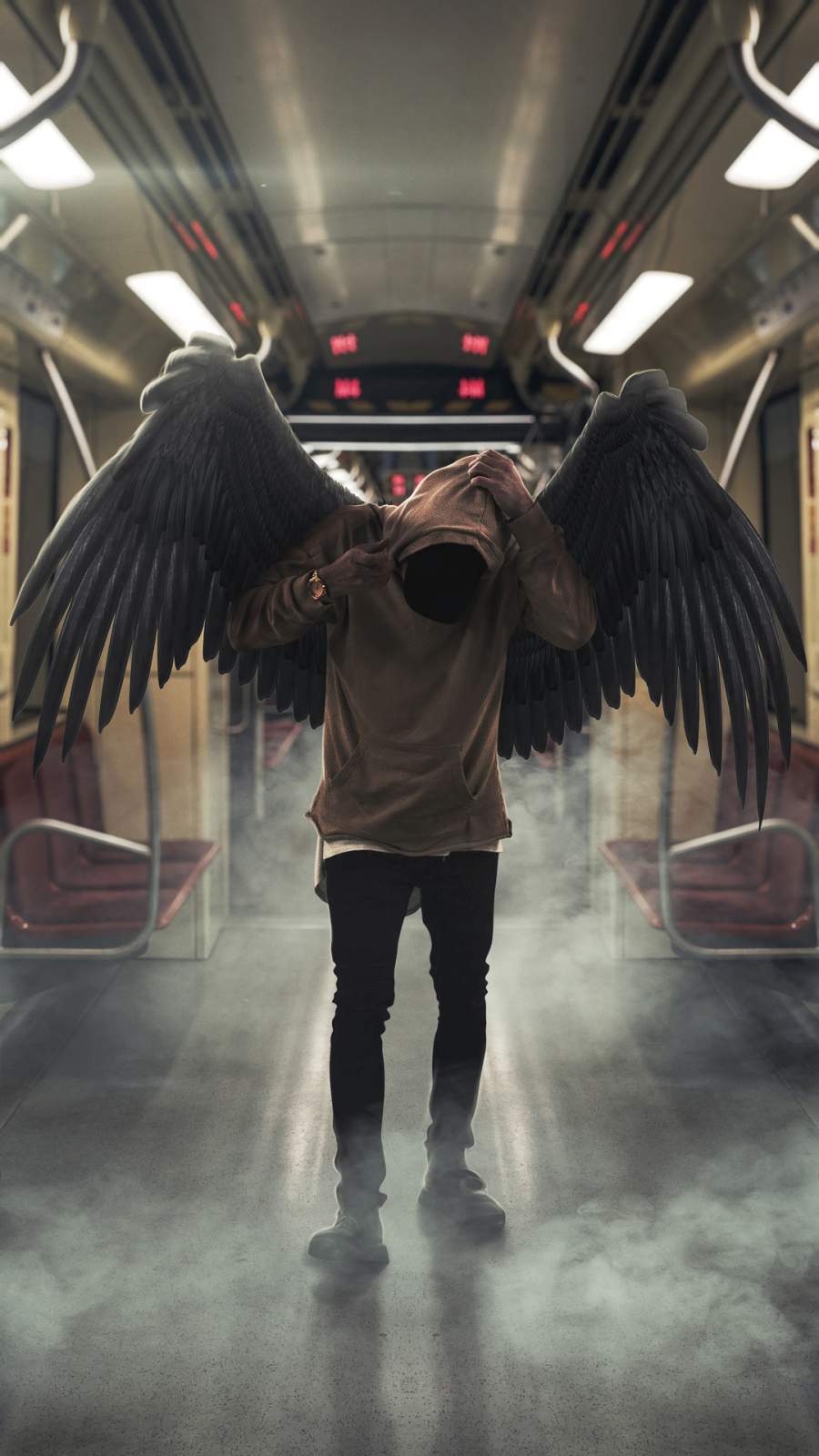 900x1600 Hoodie Angel IPhone Wallpaper Wallpaper : iPhone Wallpaper