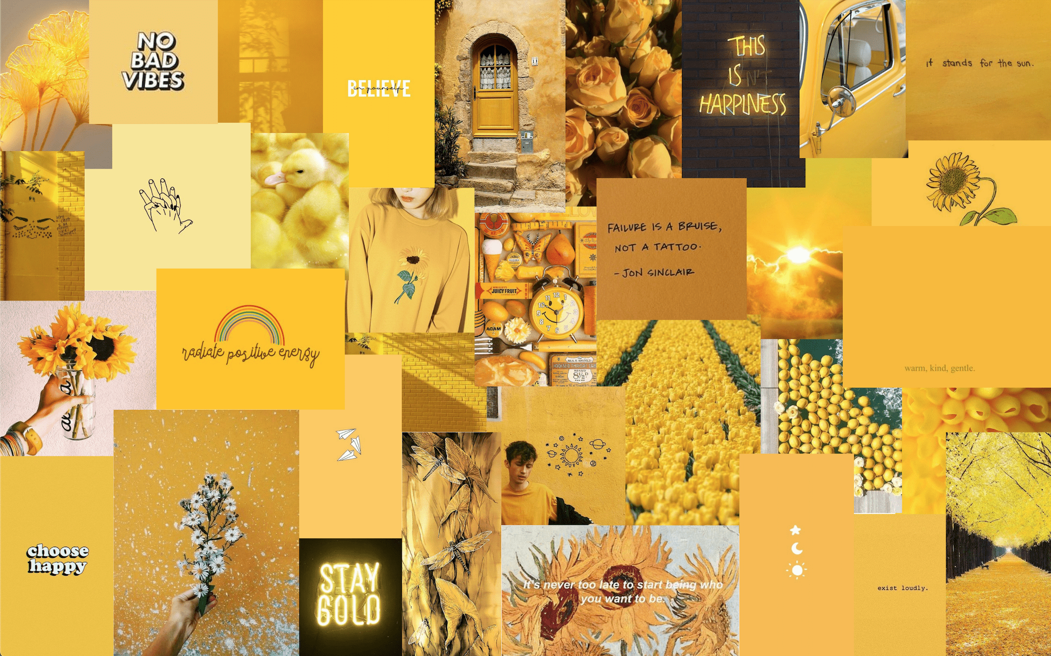 2142x1338 Desktop Yellow Aesthetic Wallpaper Discover more Beautiful, Color, Green And Orange, L. Cute laptop wallpaper, Cute desktop wallpaper, Aesthetic desktop wallpaper