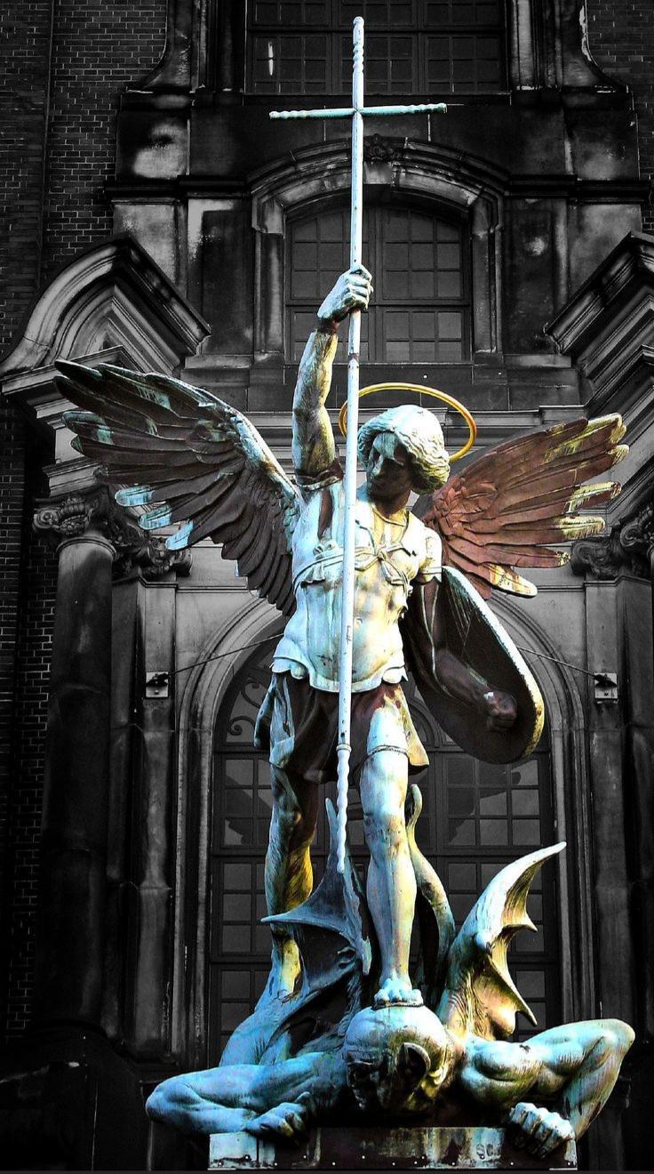 736x1320 Statue of Archangel Michael at St