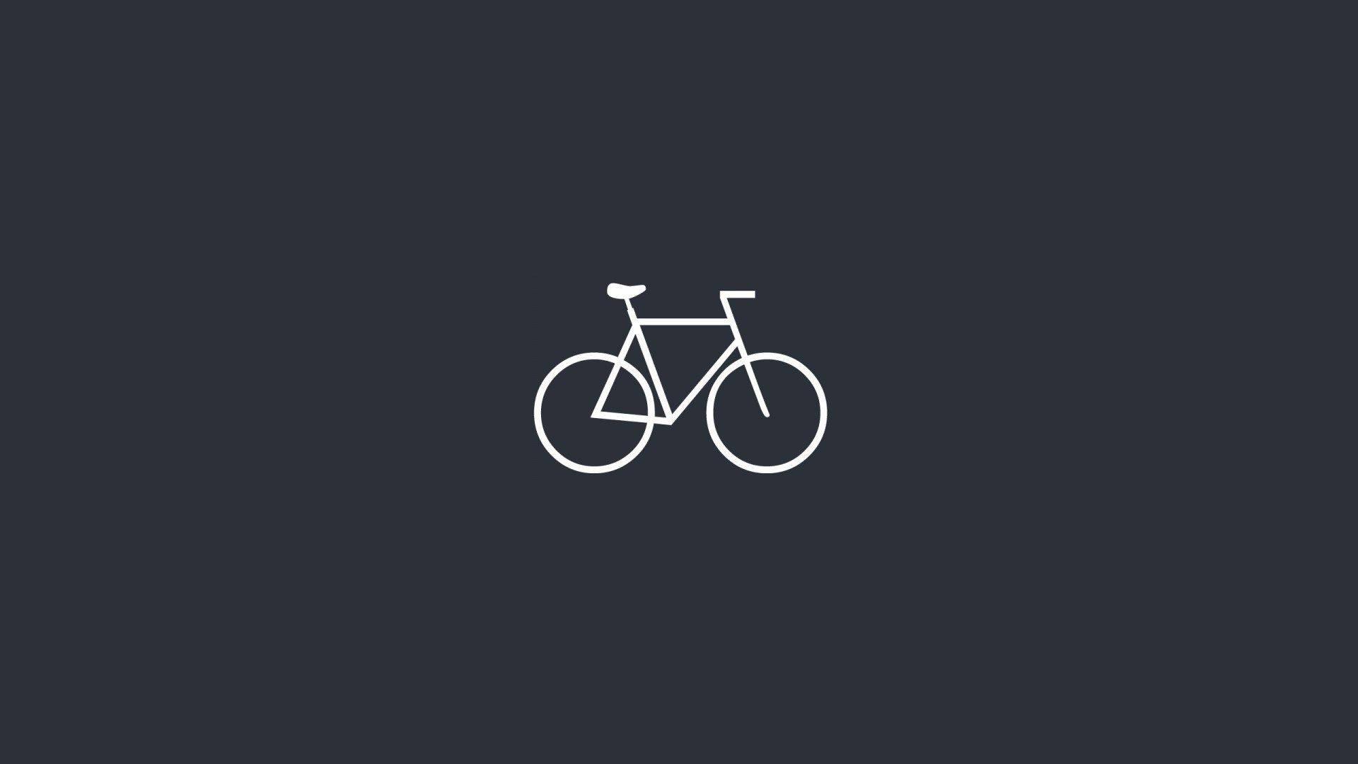 1920x1080 Download Minimalist Mountain Bike Art Wallpaper