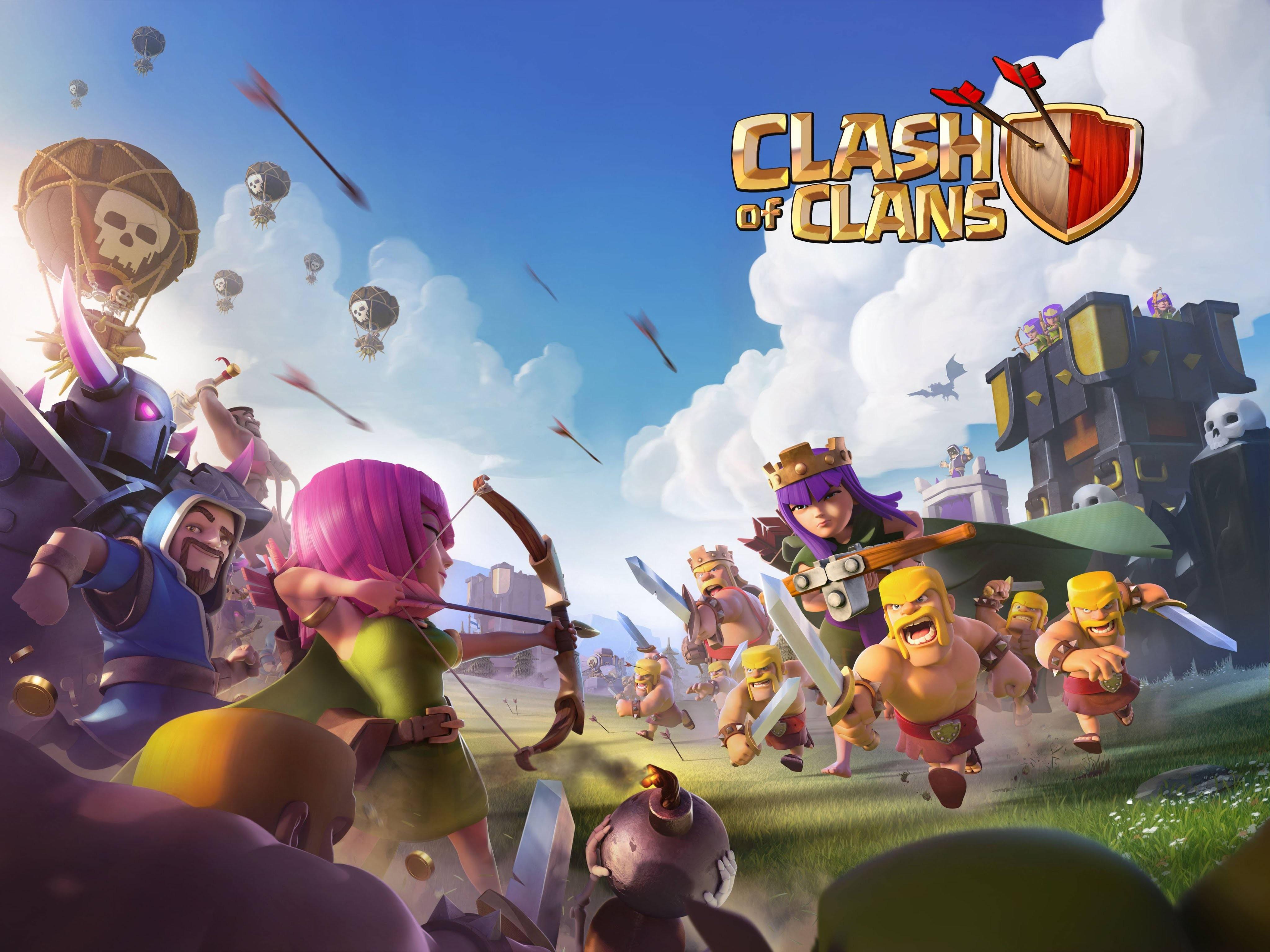 4096x3072 4K Clash of Clans Wallpaper and Background Image