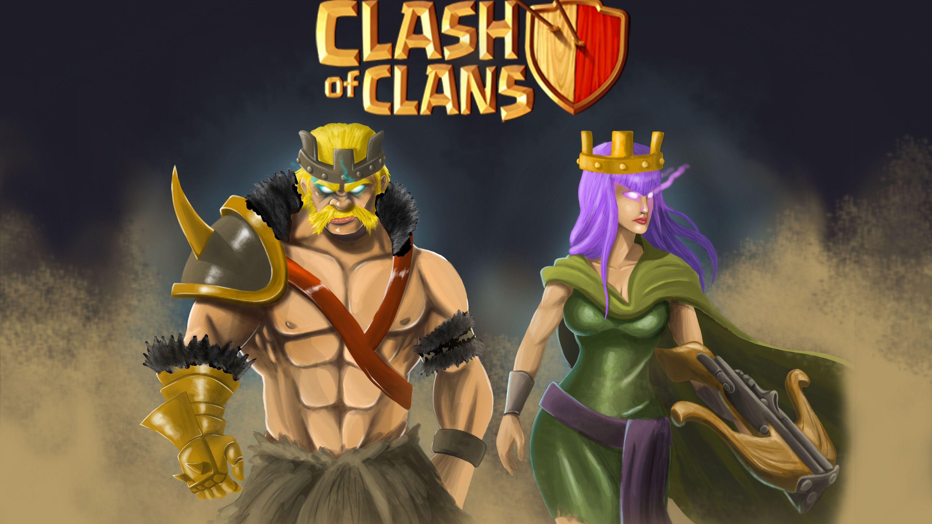3840x2160 Clash Of Clans 4k Hd Wallpaper, Games Wallpaper, Clash Of Clans Wallpaper, Artwork Wallpaper, 4k Wallpaper. Clash Of Clans, Clash Royale, Canvas Poster