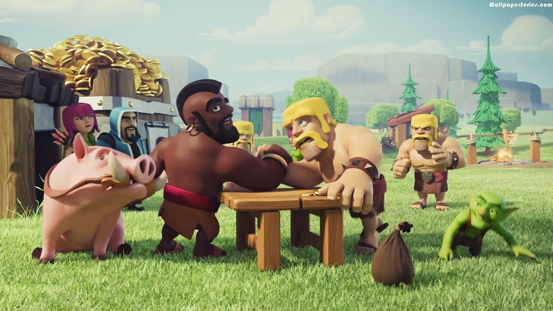 1920x1080 Clash of Clans Barbarian Wallpaper